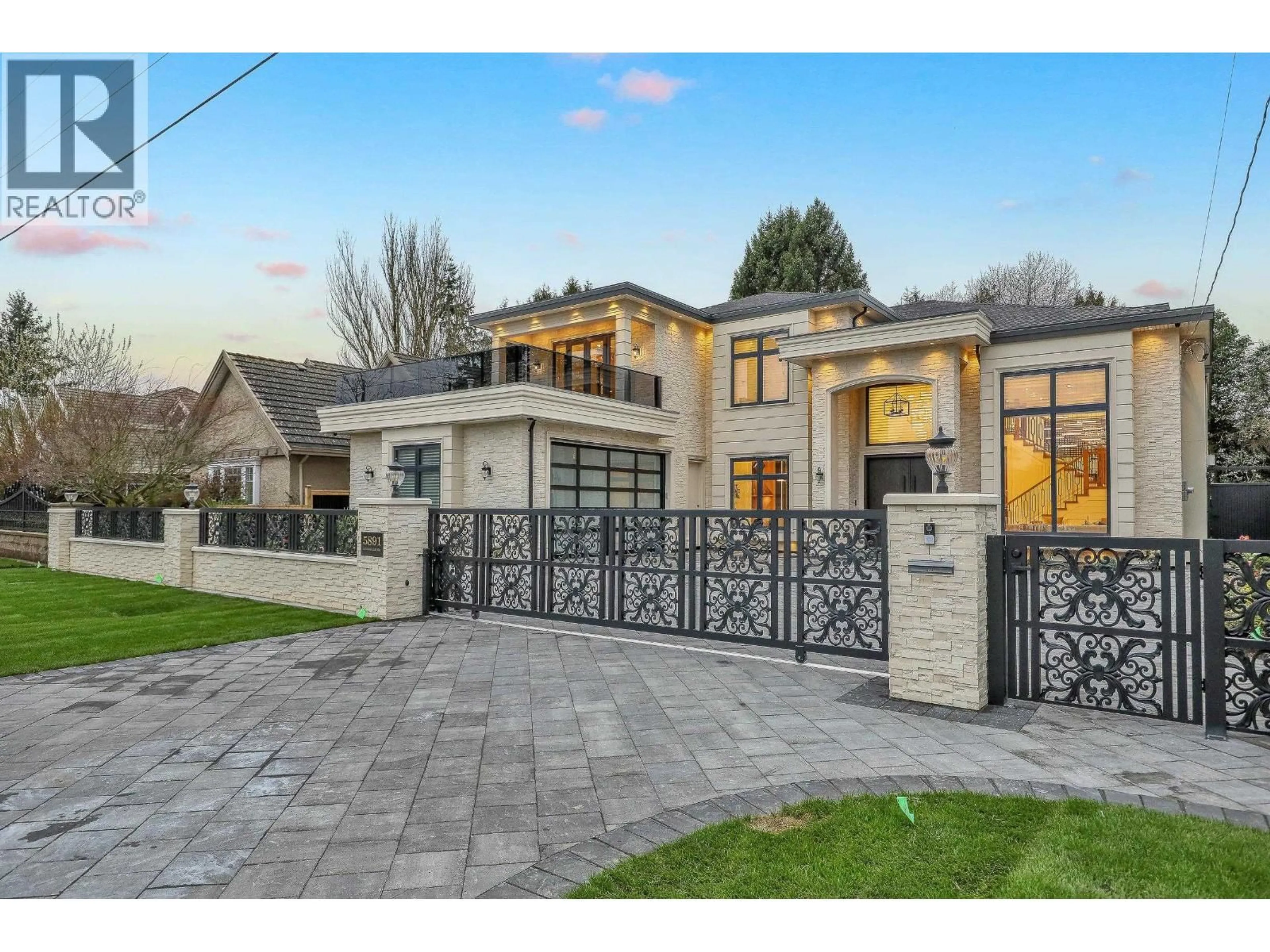 Home with brick exterior material, street for 5891 RIVERDALE DRIVE, Richmond British Columbia V7C2E4