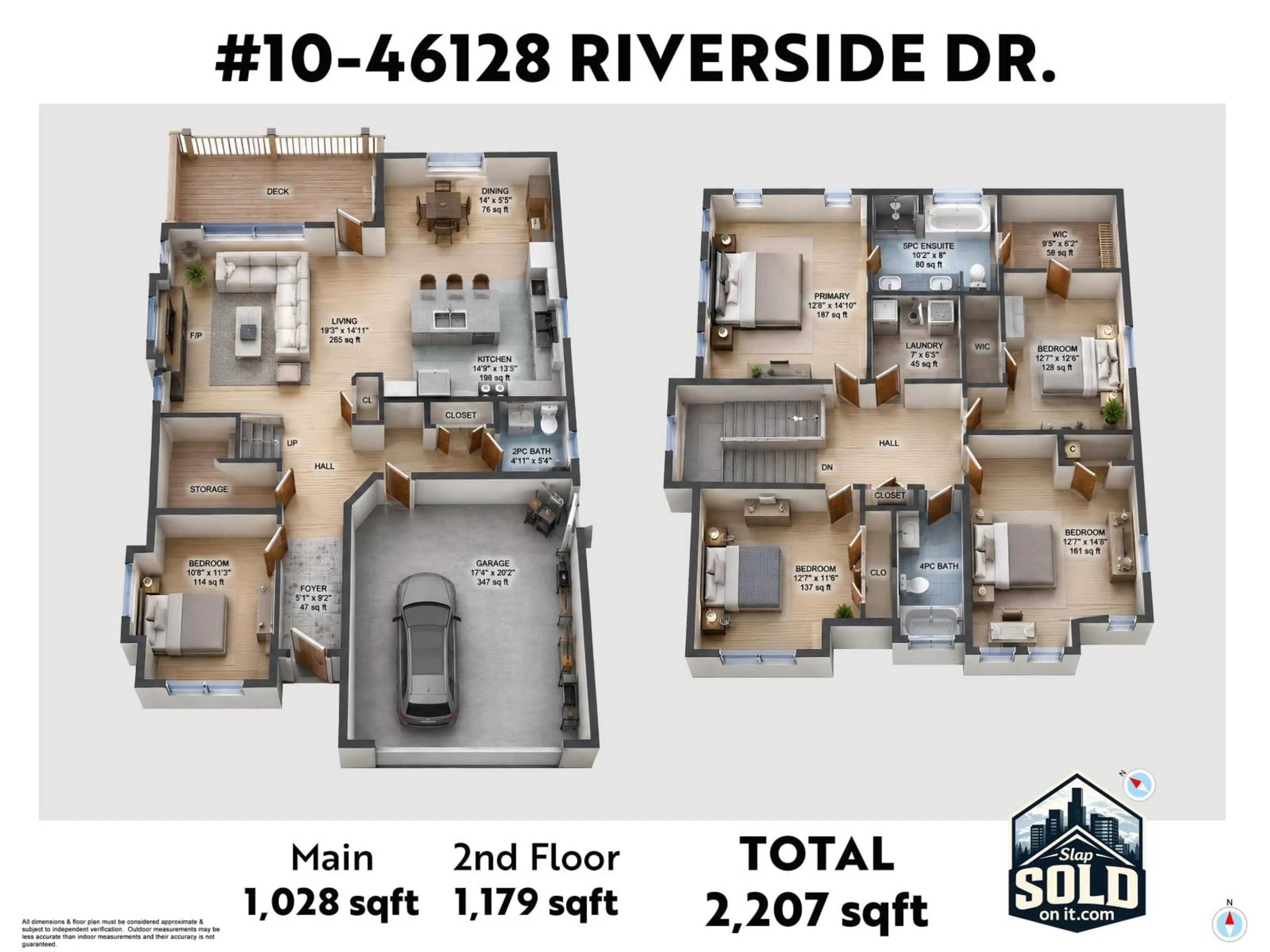 Floor plan for 10 - 46128 RIVERSIDE DRIVE, Chilliwack British Columbia V2P0H2