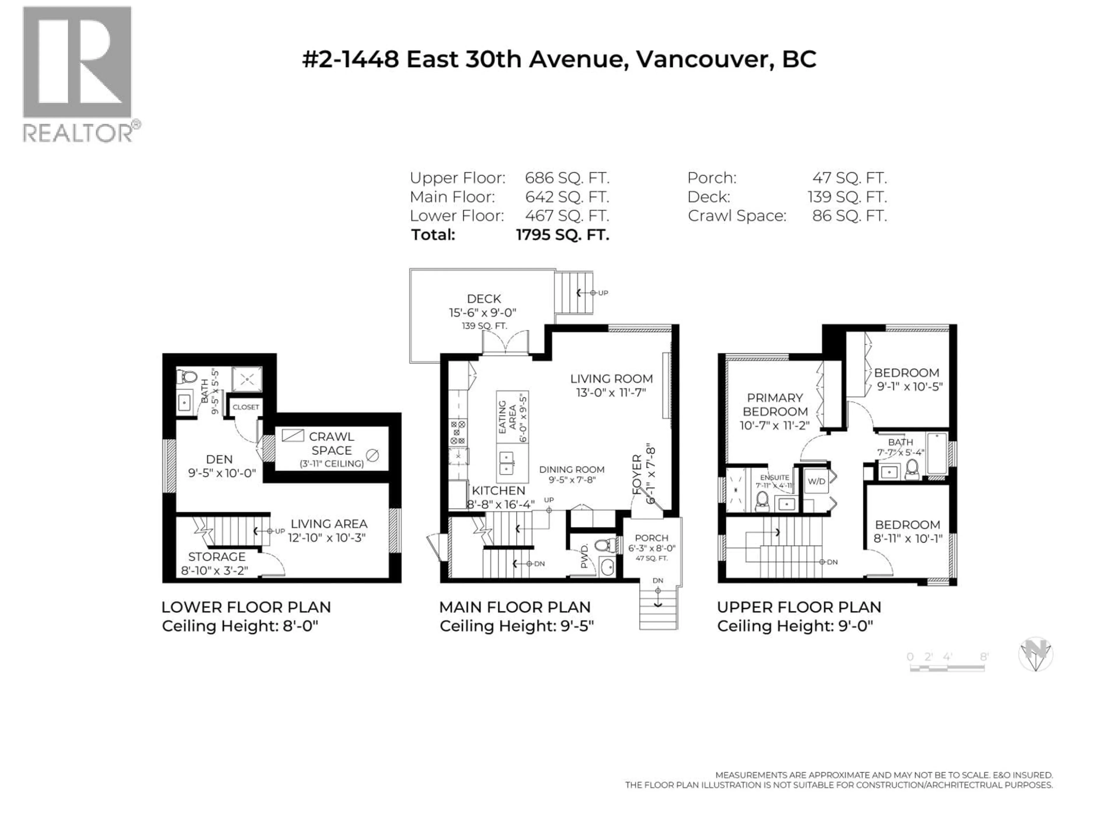 Floor plan for 2 - 1448 30TH AVENUE, Vancouver British Columbia V5N3A2