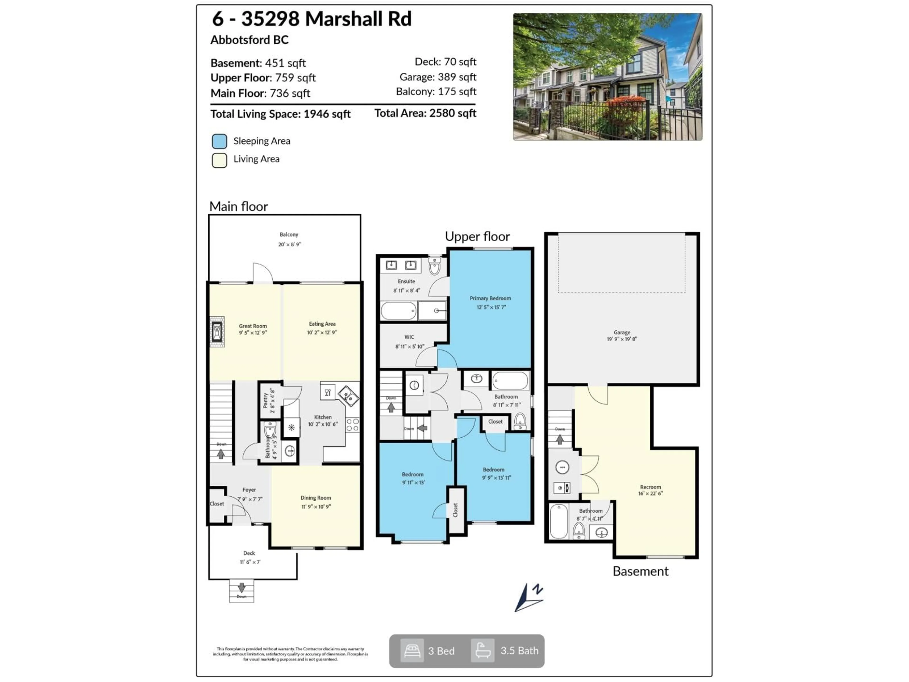 Floor plan for 6 - 35298 MARSHALL ROAD, Abbotsford British Columbia V3G0E2