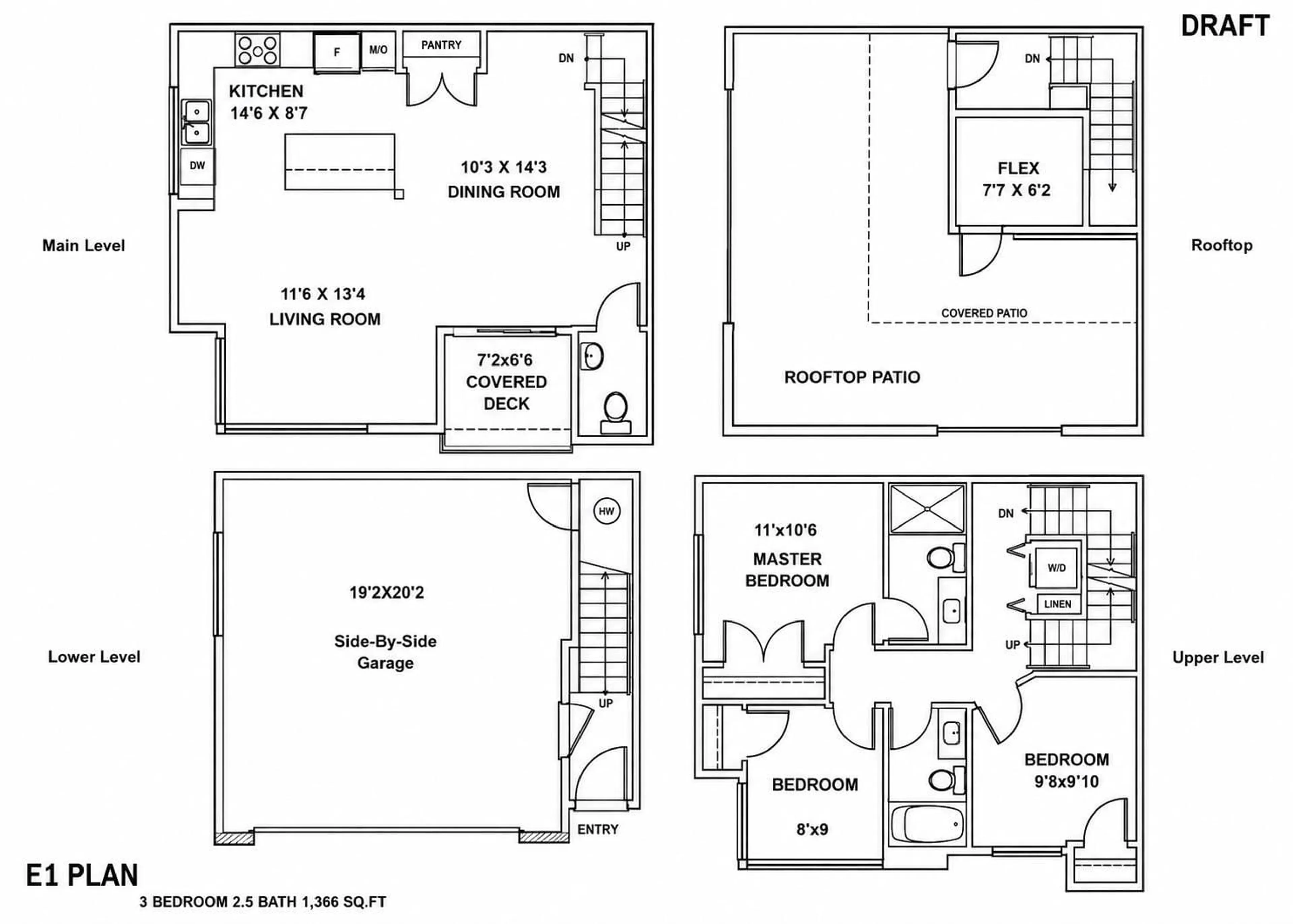 Floor plan for 20 - 20852 78B AVENUE, Langley British Columbia V2Y0X6