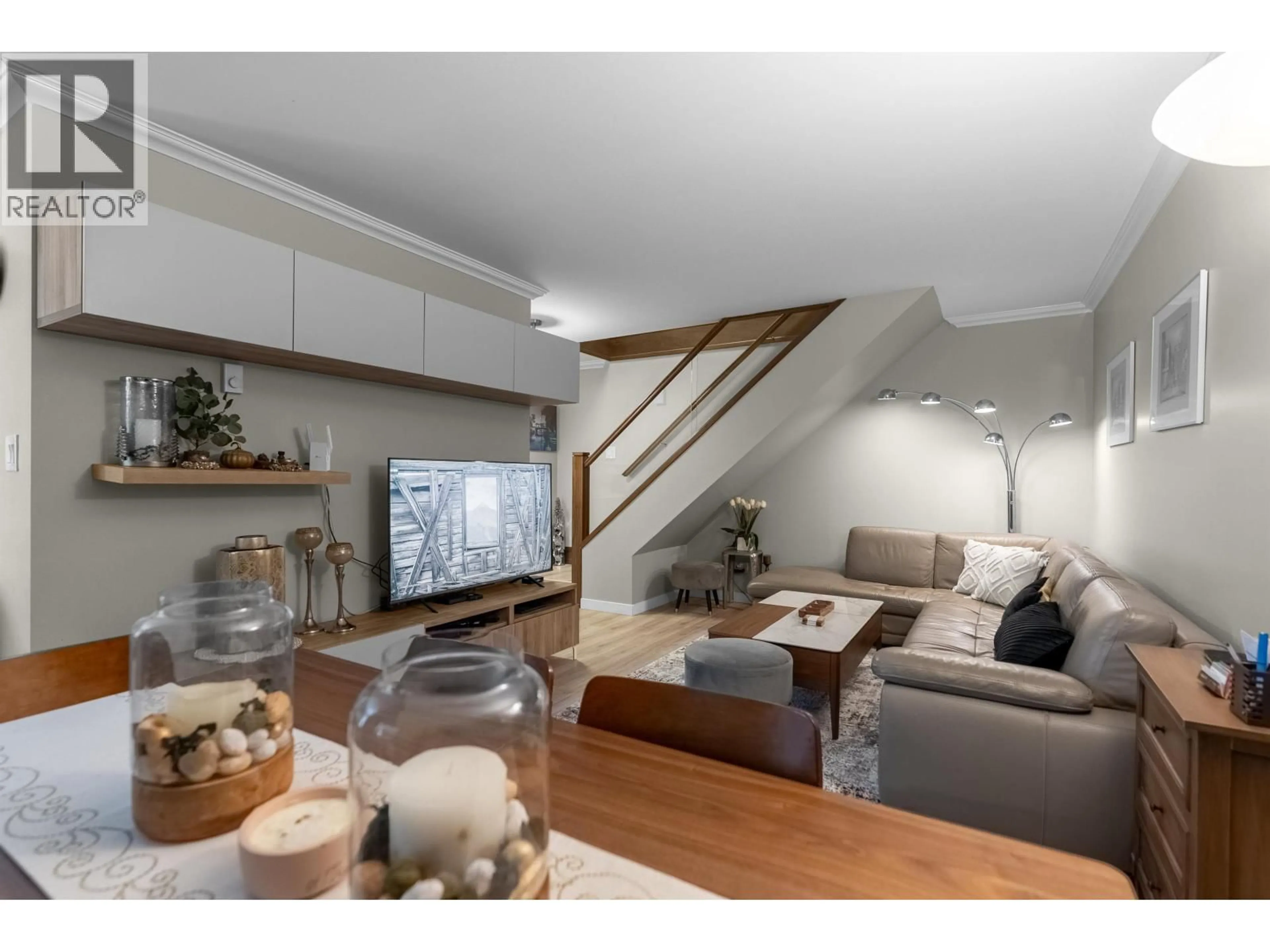 Living room with furniture, wood/laminate floor for 3428 COPELAND AVENUE, Vancouver British Columbia V5S4B6