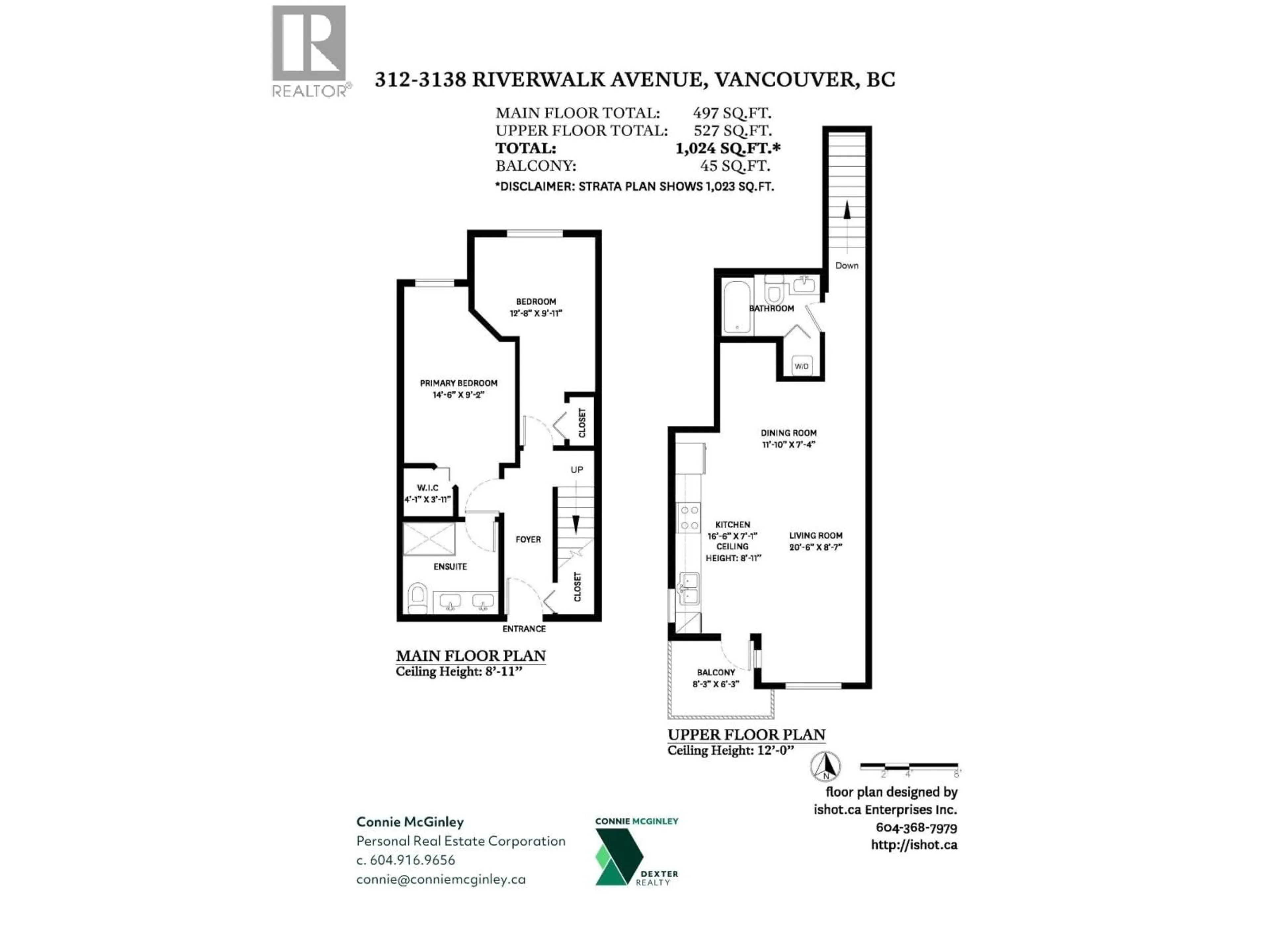 Floor plan for 312 - 3138 RIVERWALK AVENUE, Vancouver British Columbia V5S0B6