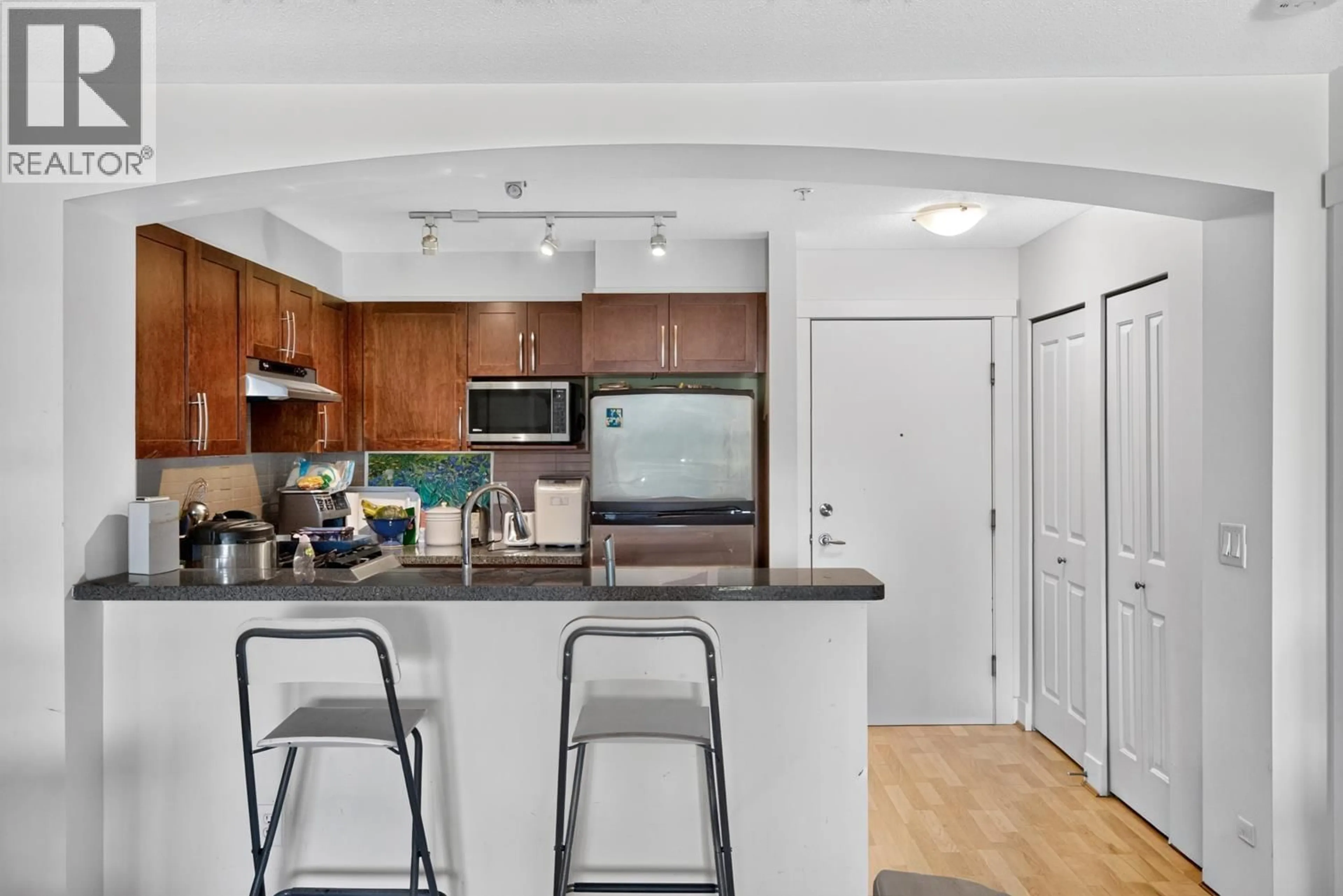 Standard kitchen, ceramic/tile floor for 311 - 5725 AGRONOMY ROAD, Vancouver British Columbia V6T1L9