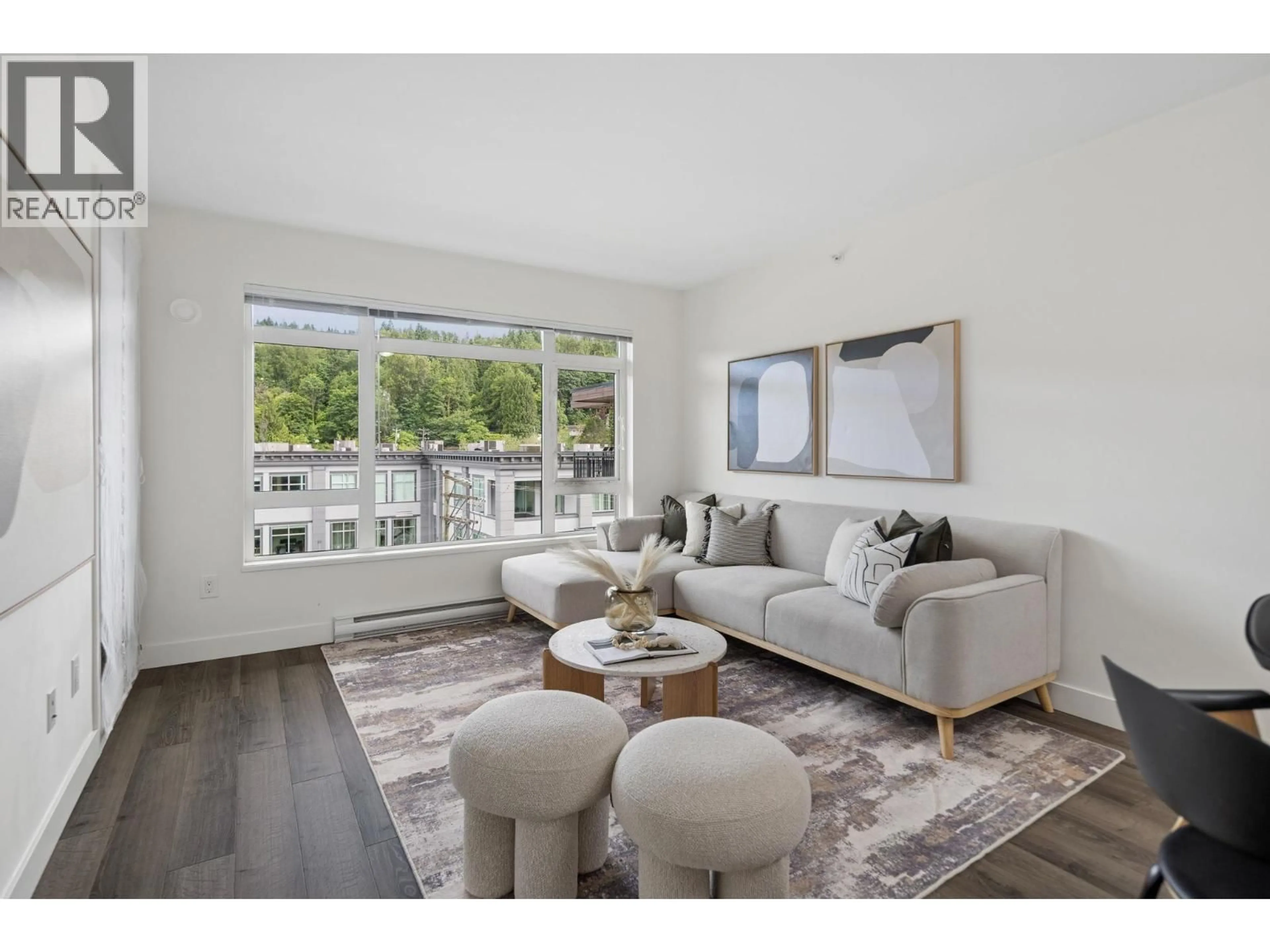 Living room with furniture, unknown for 501 - 2525 CLARKE STREET, Port Moody British Columbia V3H1Z3