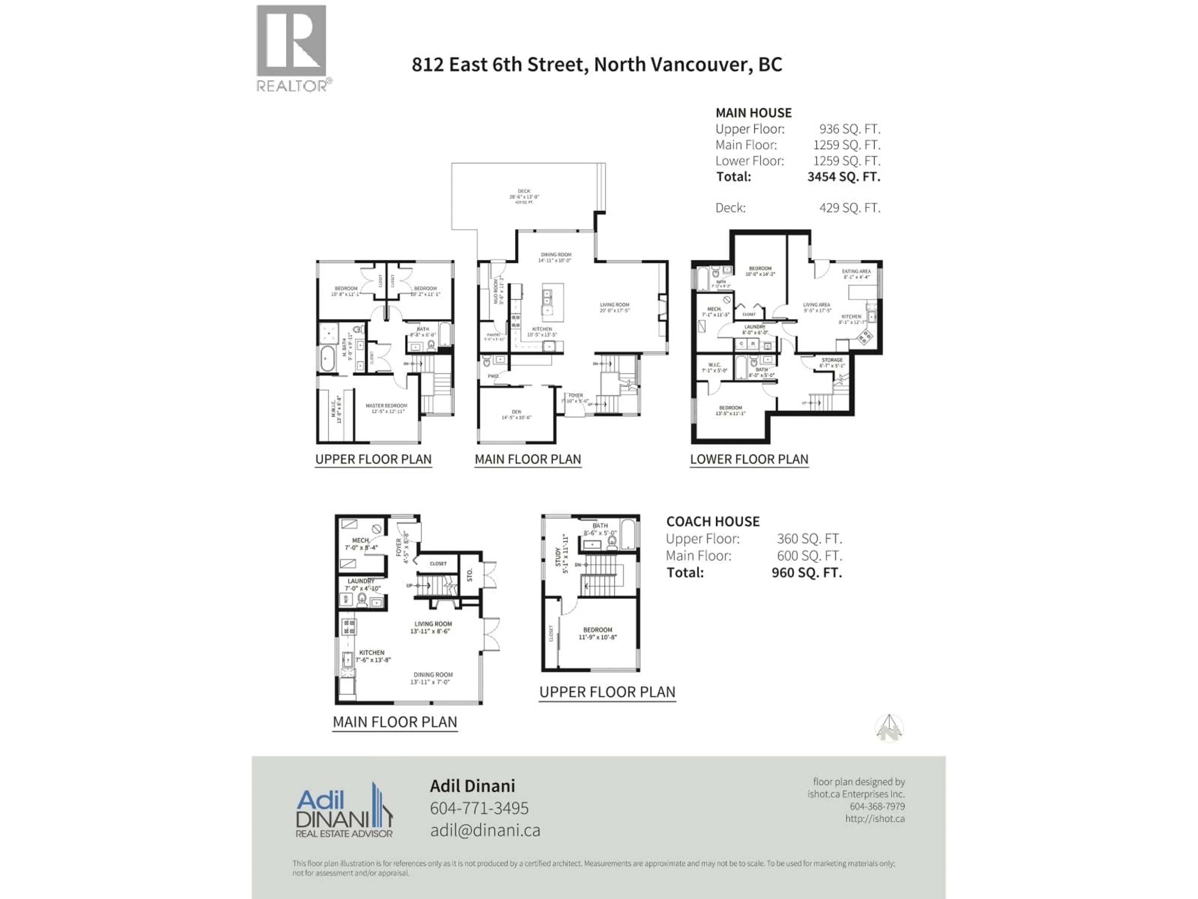 Floor plan for 812 6TH STREET, North Vancouver British Columbia V7L1R7