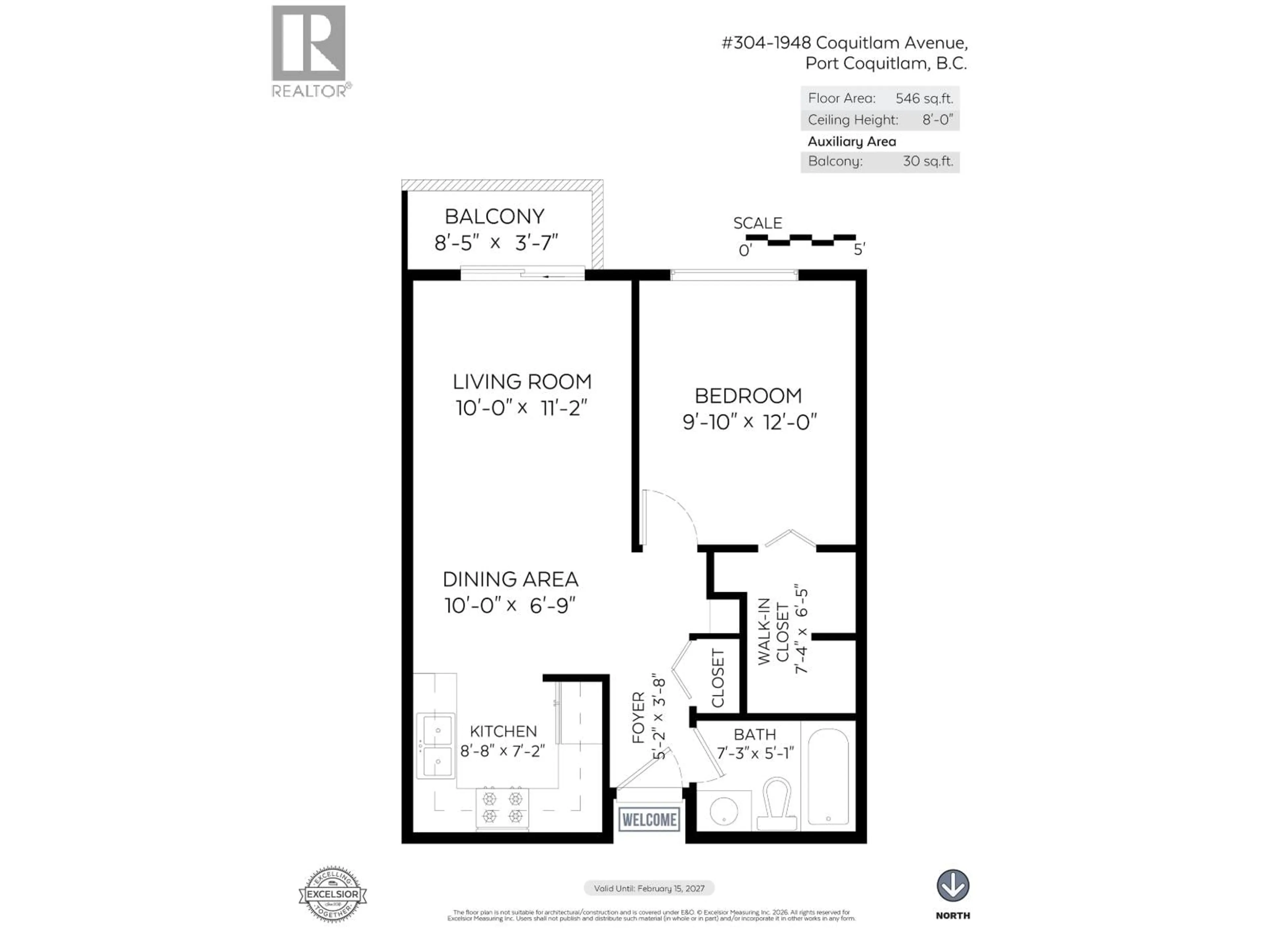 Floor plan for 304 - 1948 COQUITLAM AVENUE, Port Coquitlam British Columbia V3B1J3