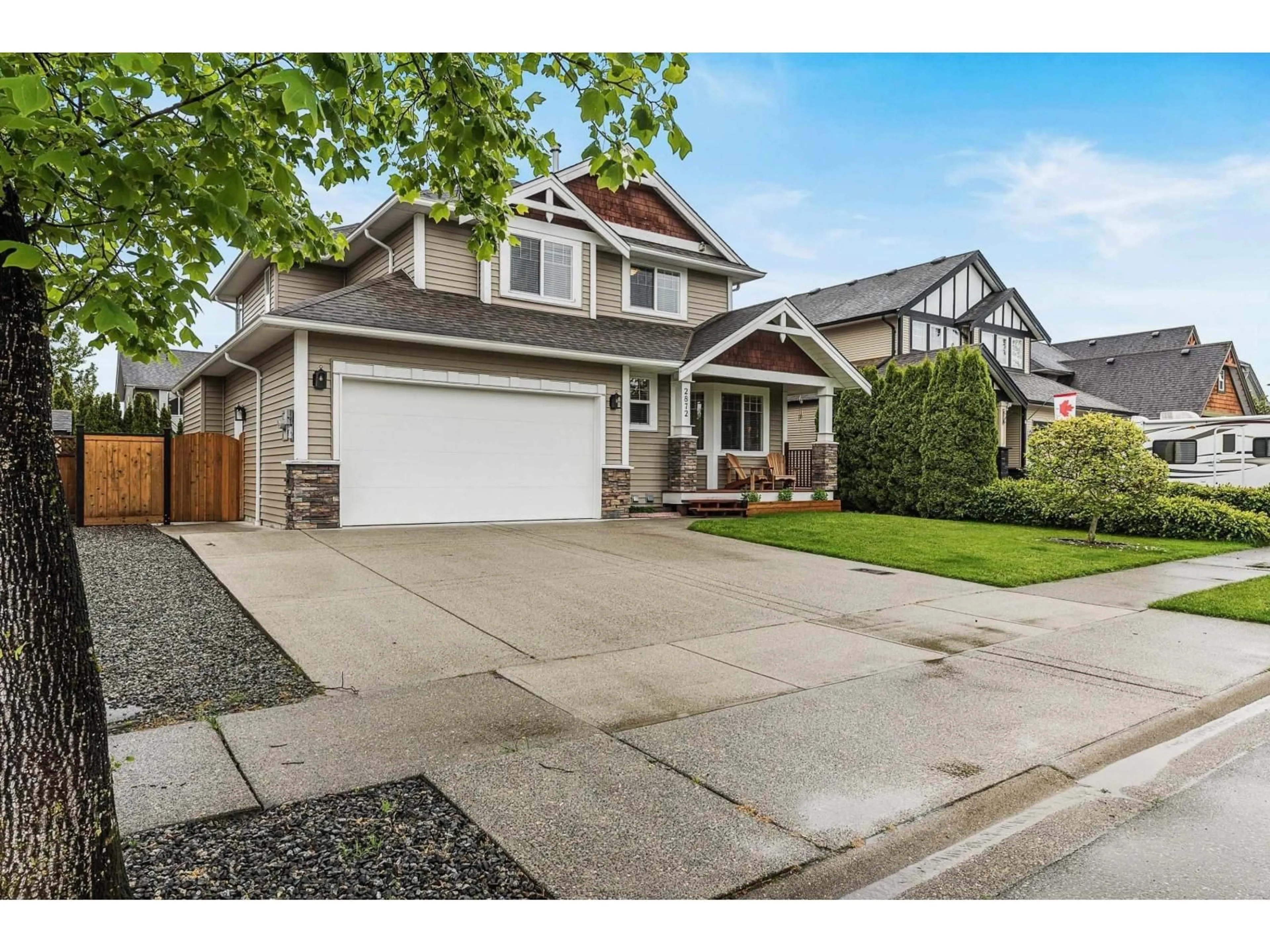 Home with vinyl exterior material, street for 2872 CAMBIE STREET, Abbotsford British Columbia V4X2R9