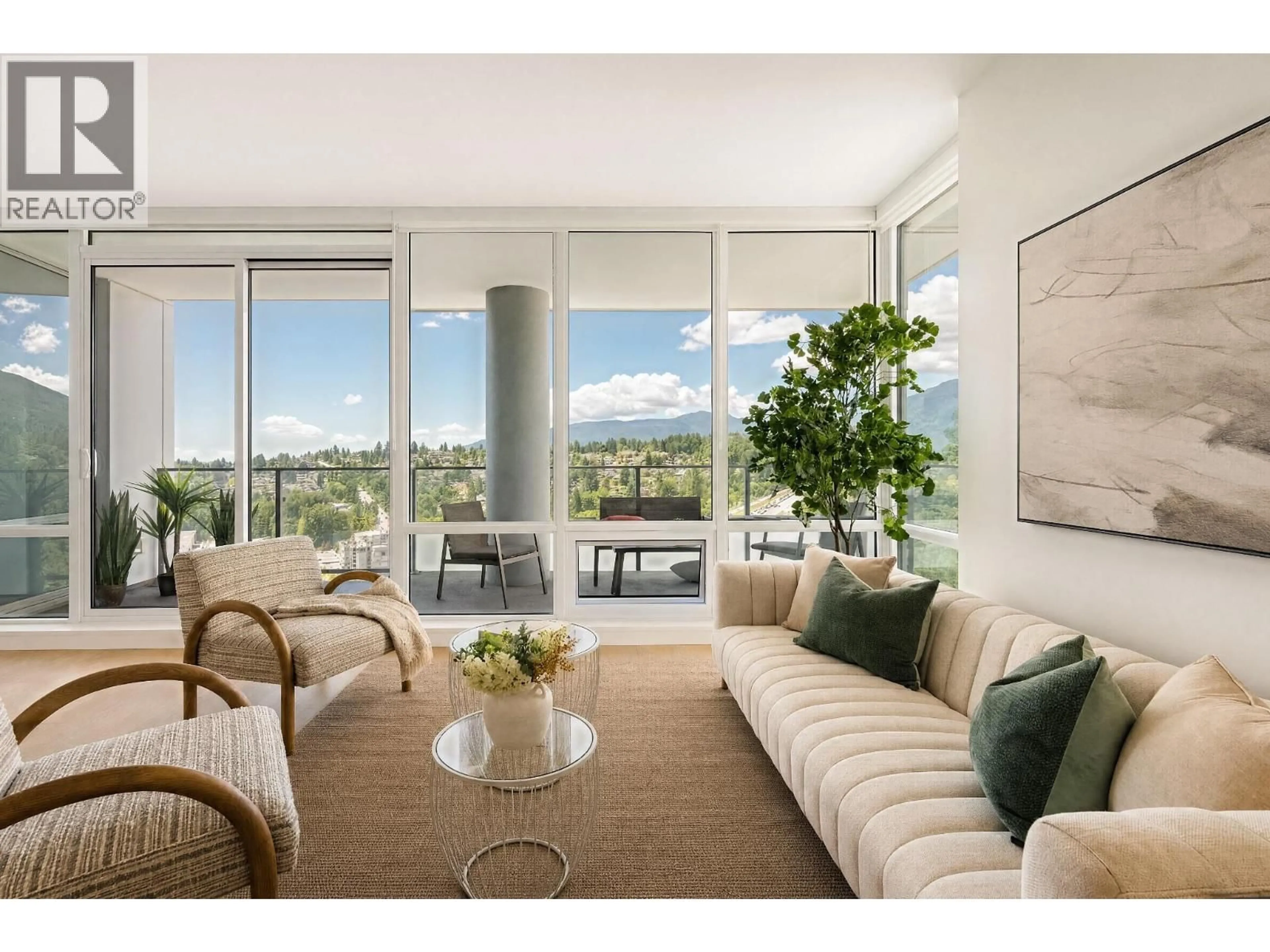 Living room with furniture, unknown for 2801 - 1500 FERN STREET, North Vancouver British Columbia V7J0E6