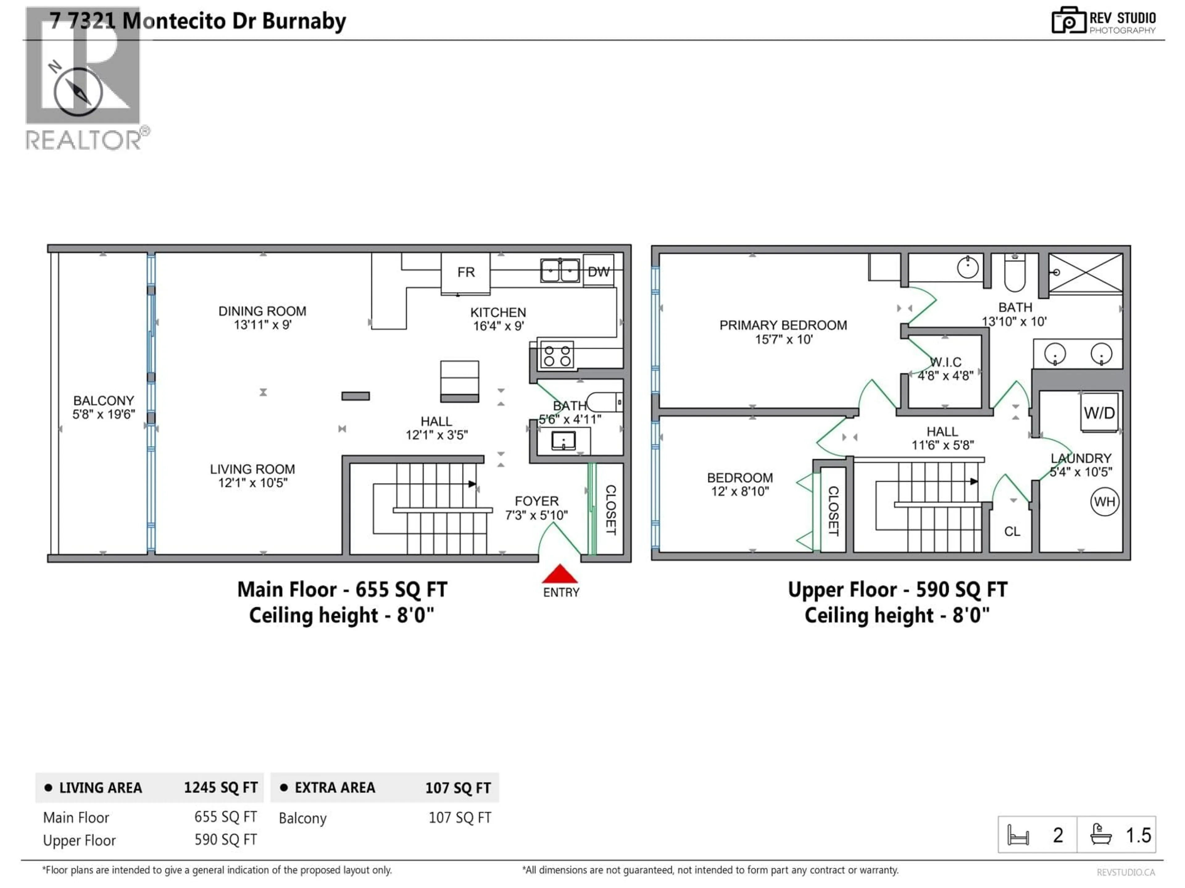 Floor plan for 7 - 7321 MONTECITO DRIVE, Burnaby British Columbia V5A1R2