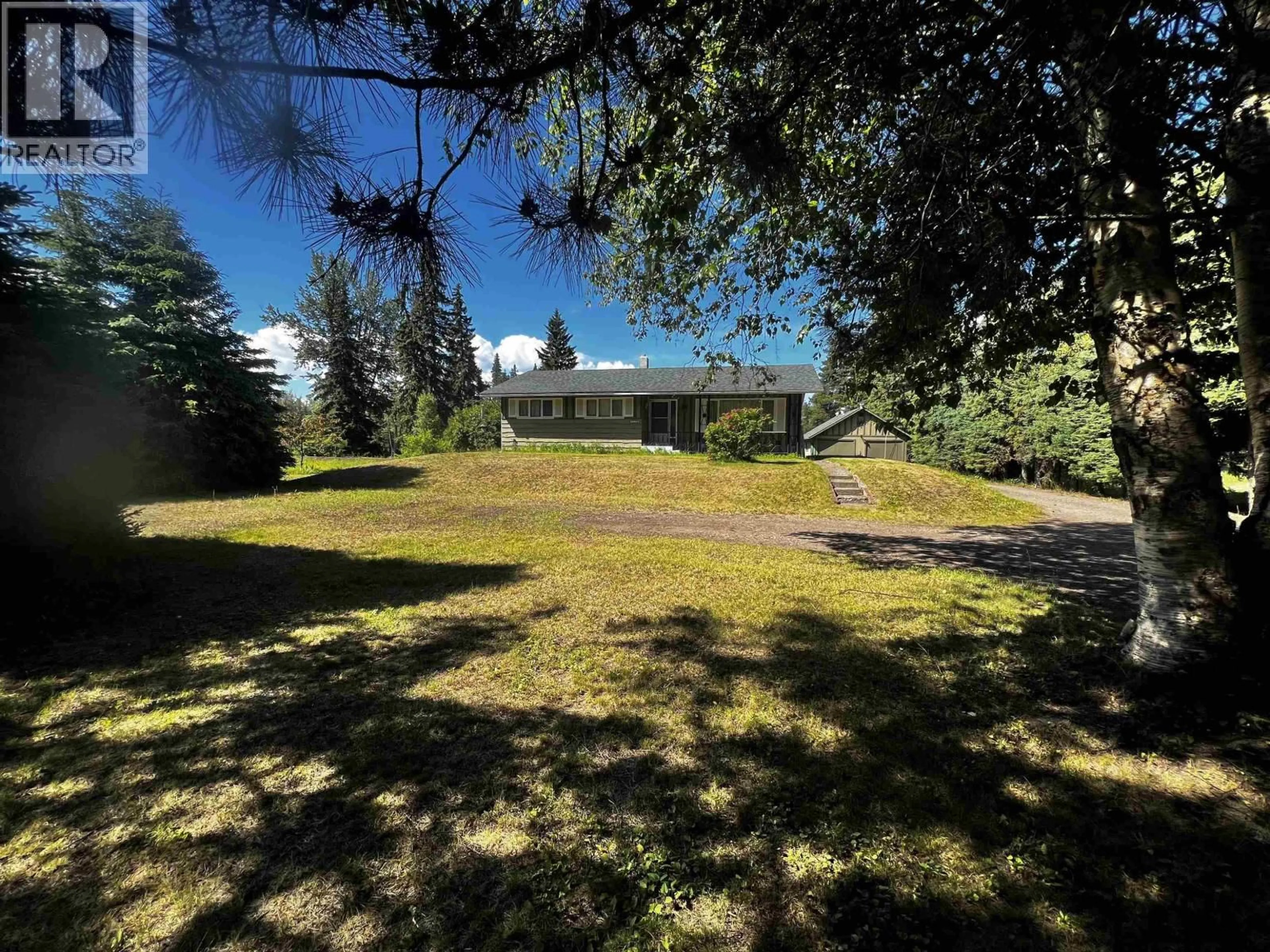 A pic from outside/outdoor area/front of a property/back of a property/a pic from drone, forest/trees view for 1358 16 HIGHWAY, Telkwa British Columbia V0J2X0