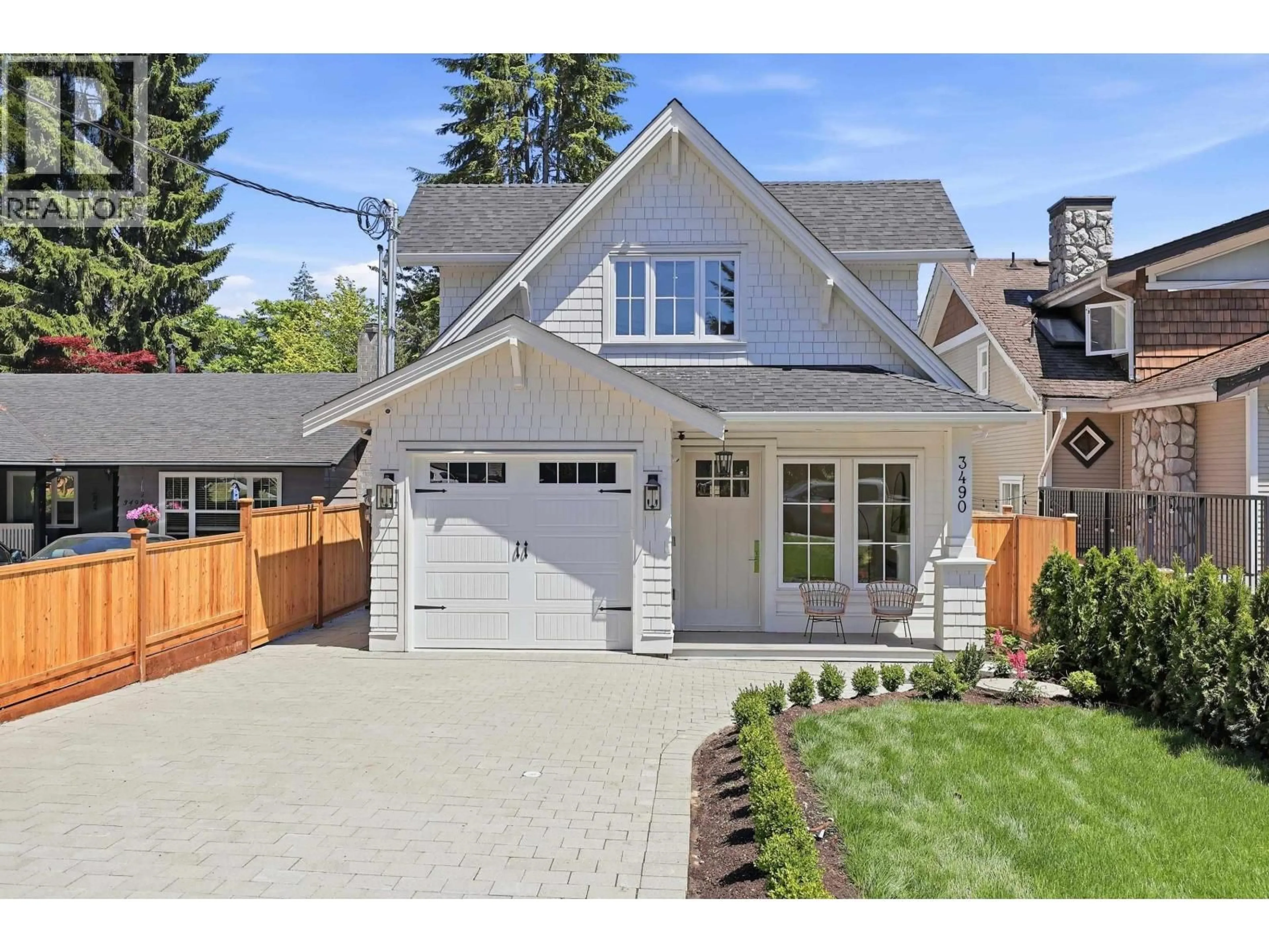 Home with brick exterior material, street for 3490 CHURCH STREET, North Vancouver British Columbia V7K2L4
