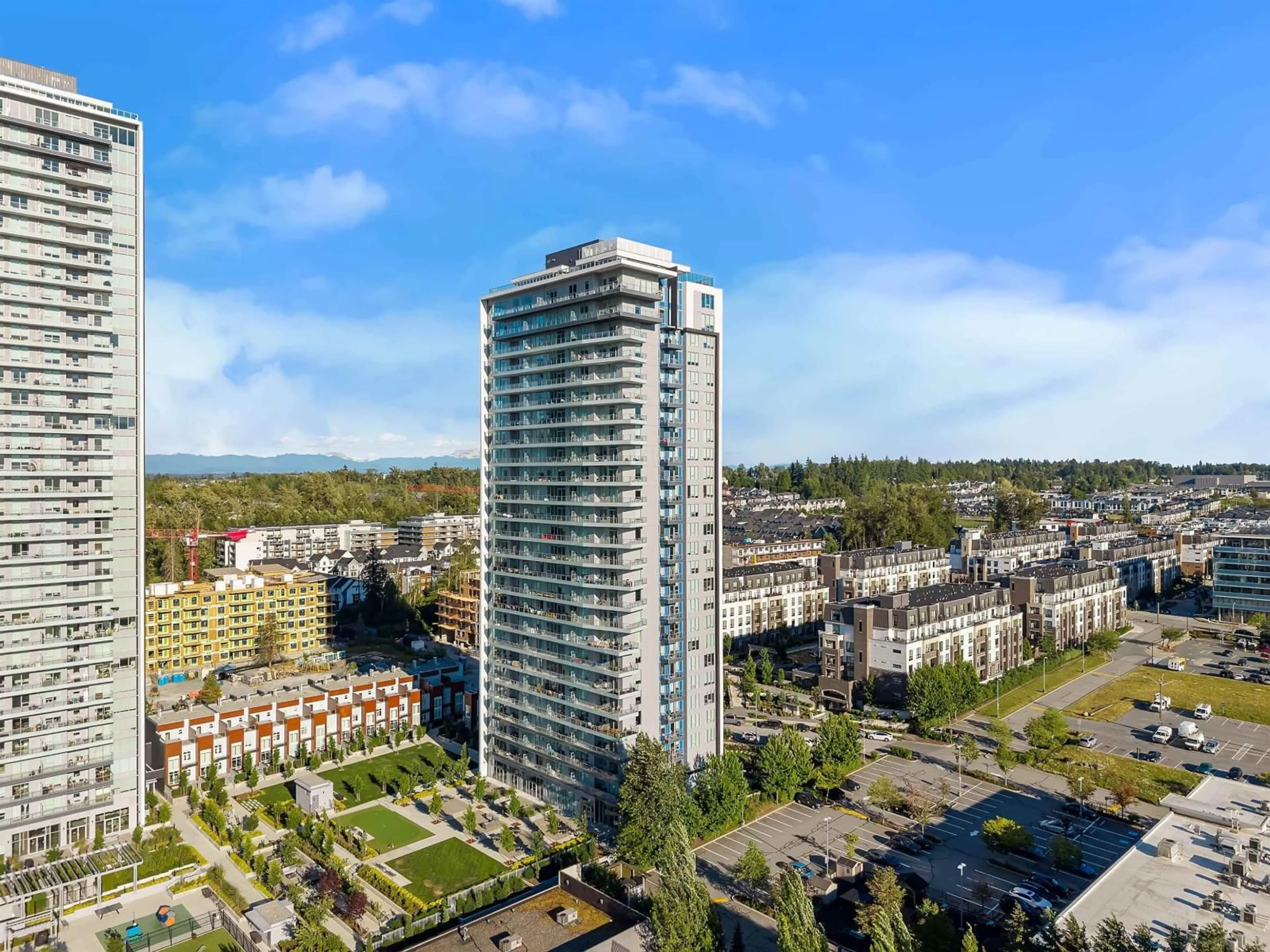 A pic from outside/outdoor area/front of a property/back of a property/a pic from drone, city buildings view from balcony for 1103 - 20065 85 AVENUE, Langley British Columbia V2Y3Y5