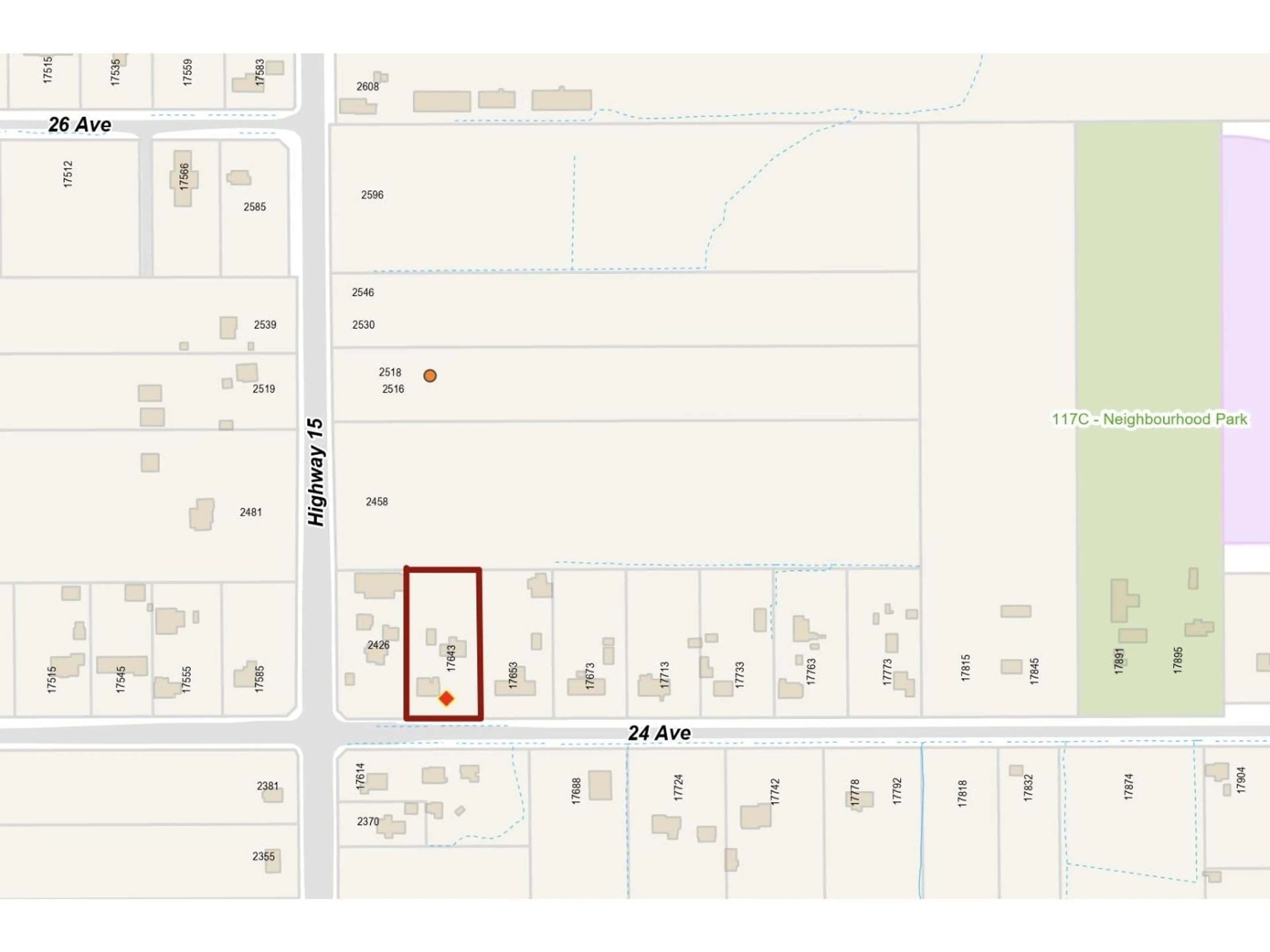 Picture of a map for 17643 24 AVENUE, Surrey British Columbia V3Z9V2