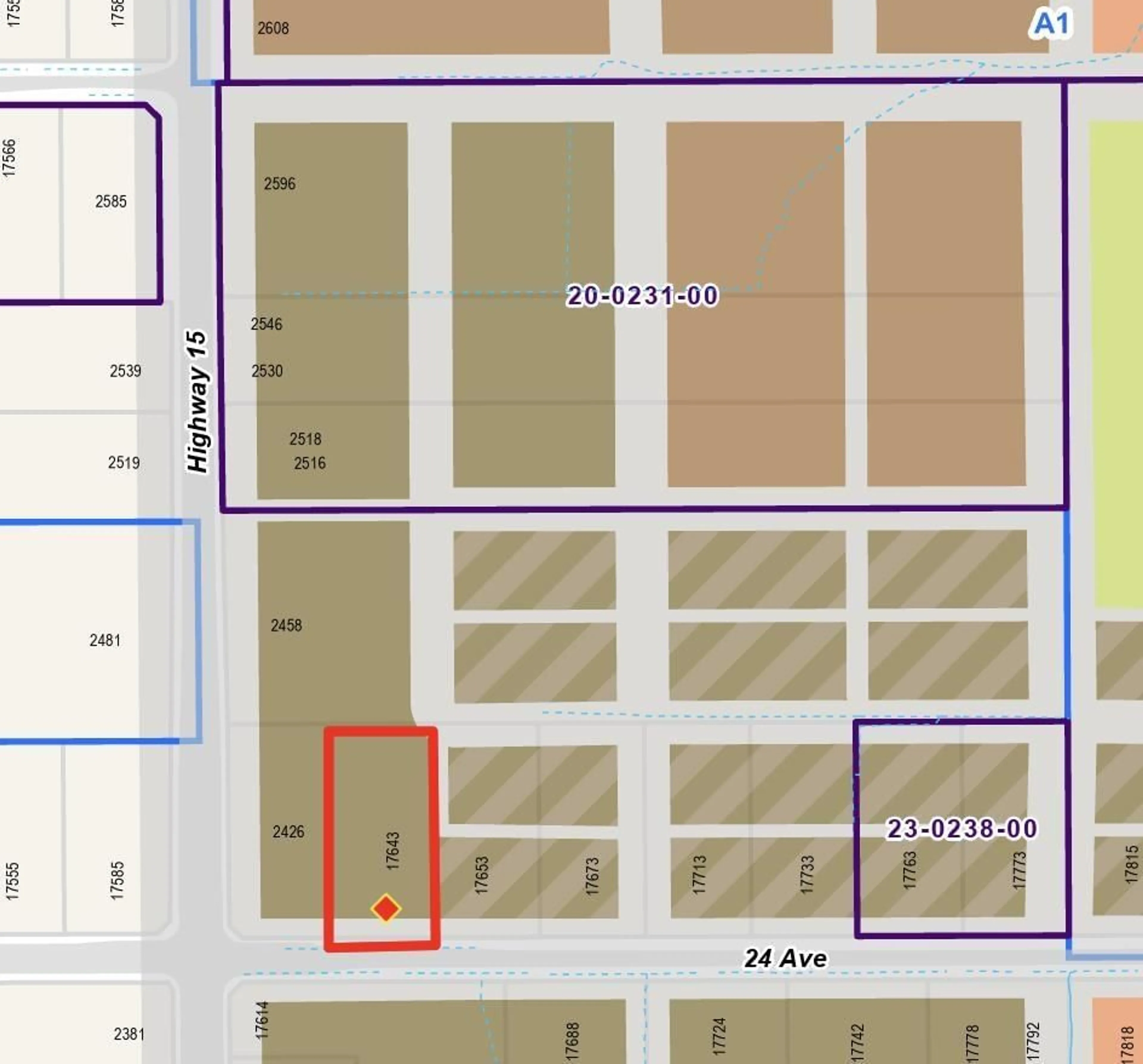 Picture of a map for 17643 24 AVENUE, Surrey British Columbia V3Z9V2