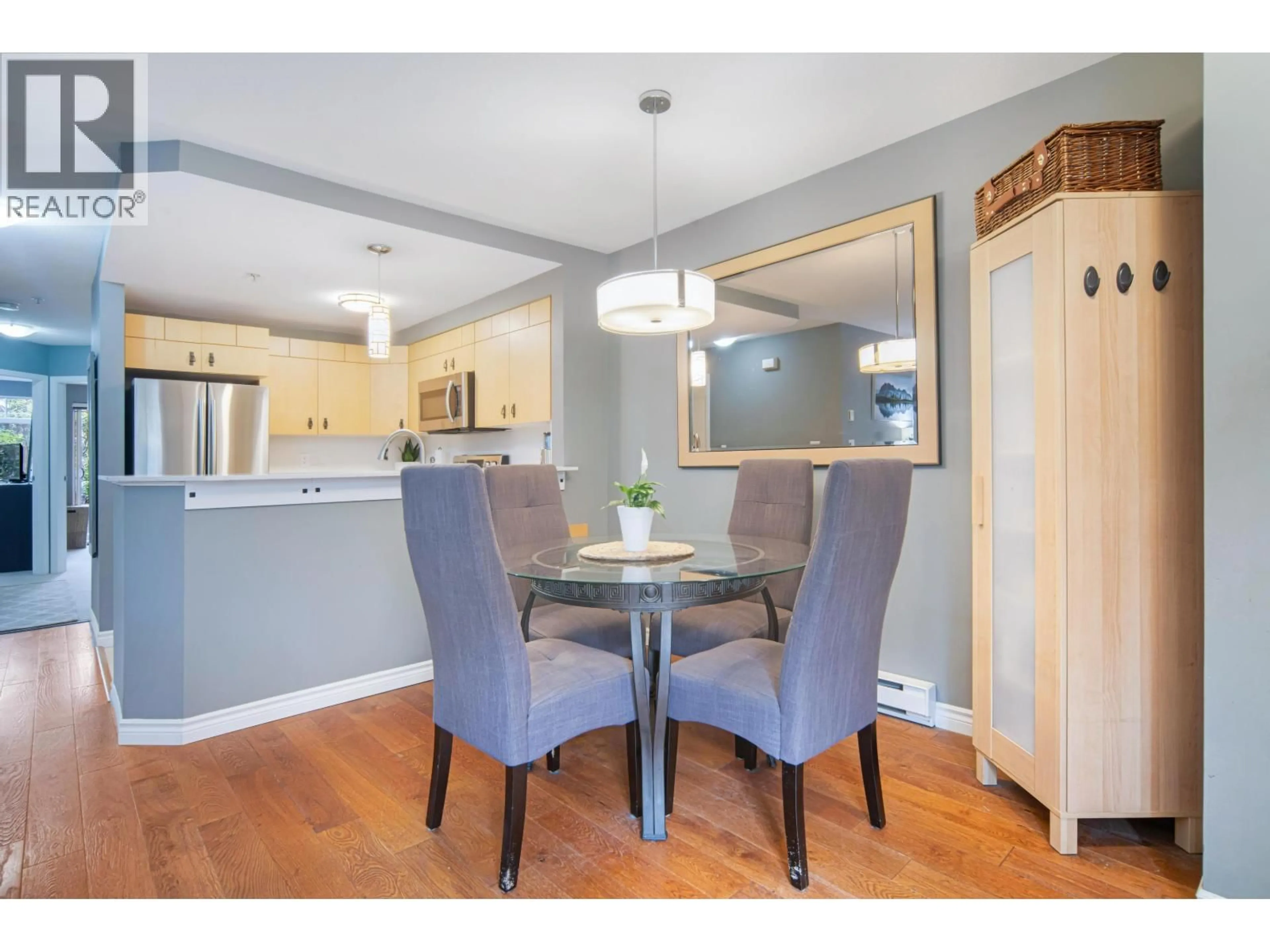 Dining room, wood/laminate floor for 50 - 7488 SOUTHWYNDE AVENUE, Burnaby British Columbia V3N5C6