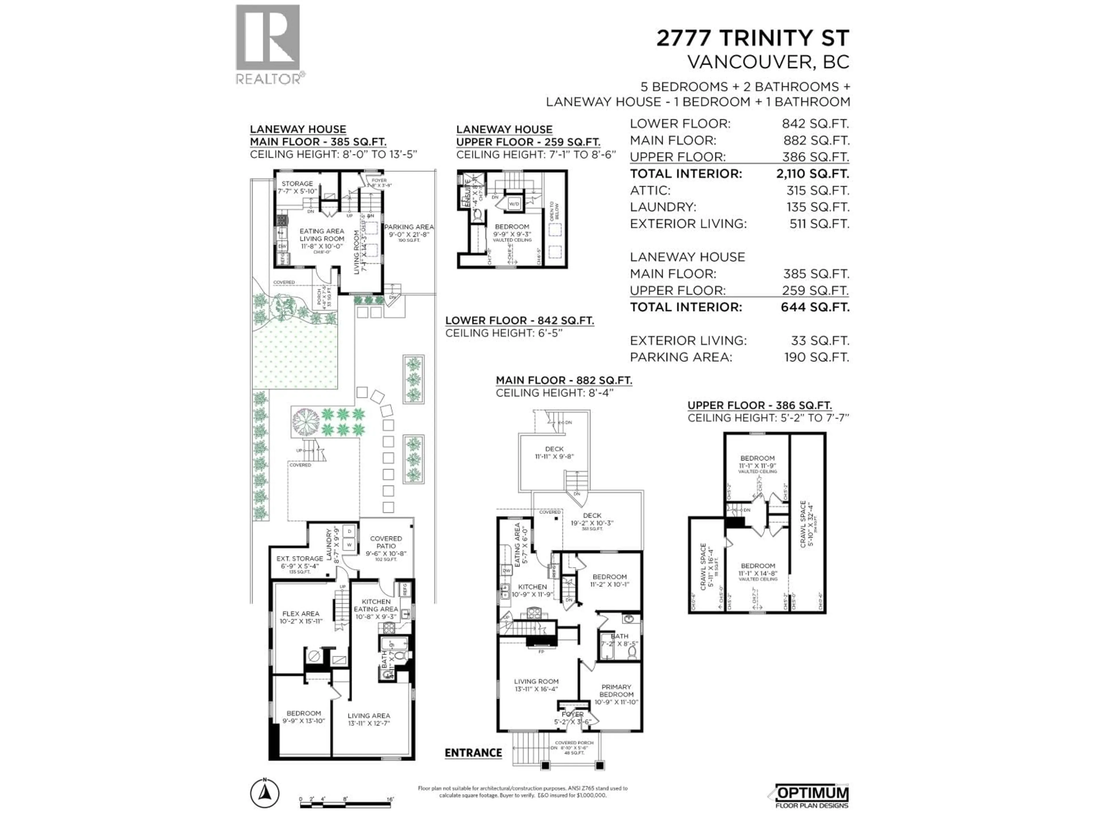 Floor plan for 2777 TRINITY STREET, Vancouver British Columbia V5K1E6