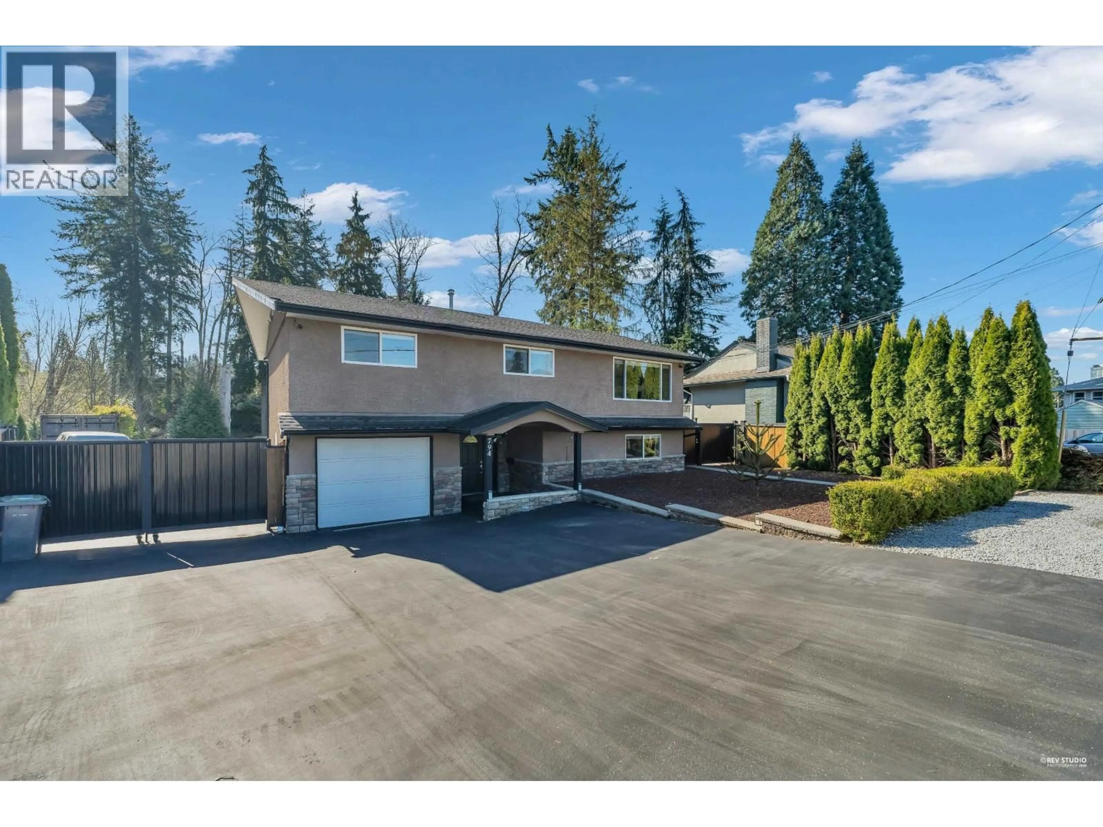 A pic from outside/outdoor area/front of a property/back of a property/a pic from drone, street for 794 ADIRON AVENUE, Coquitlam British Columbia V3J4K2
