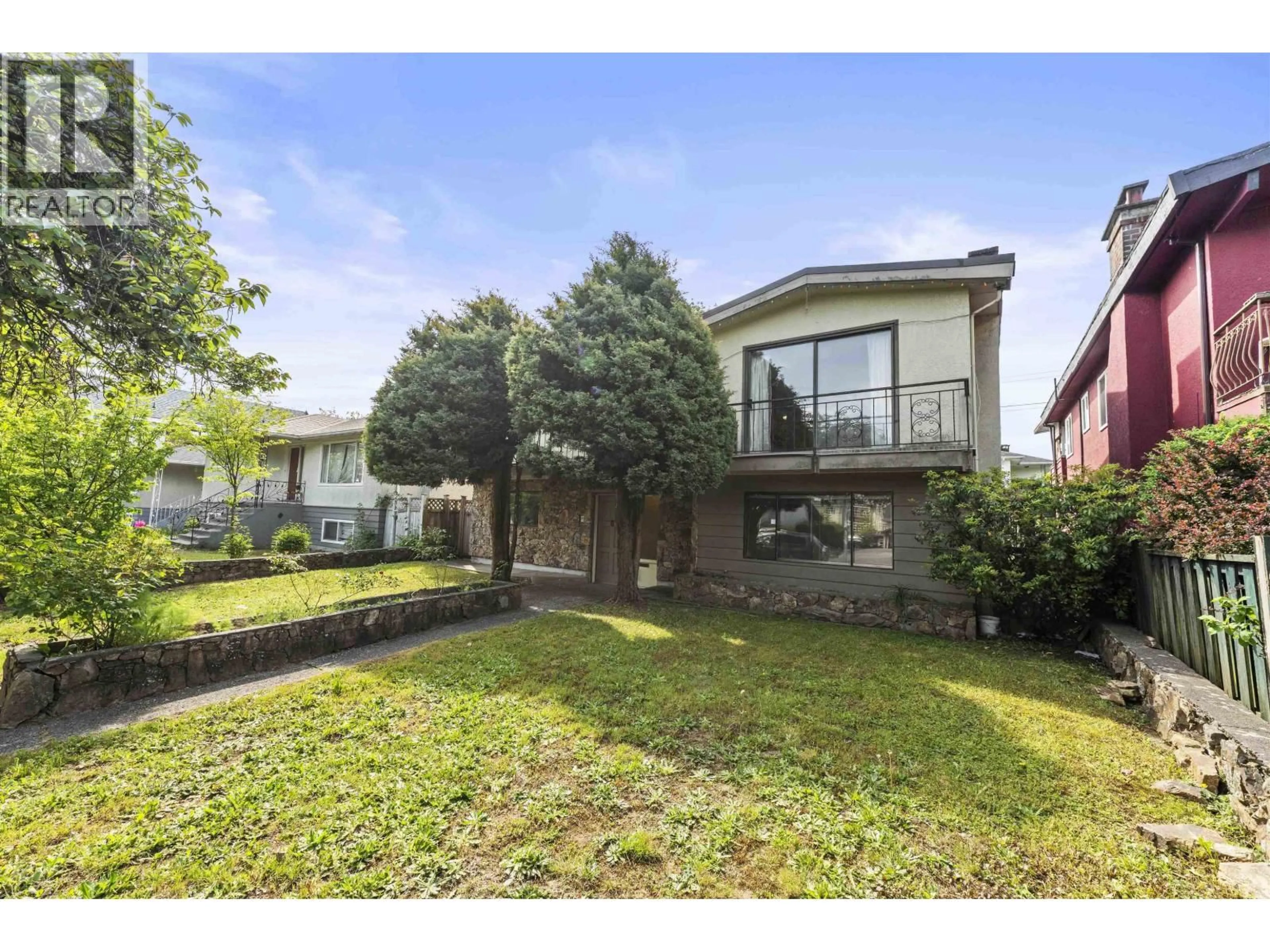 A pic from outside/outdoor area/front of a property/back of a property/a pic from drone, street for 2514 49TH AVENUE, Vancouver British Columbia V5S1J5
