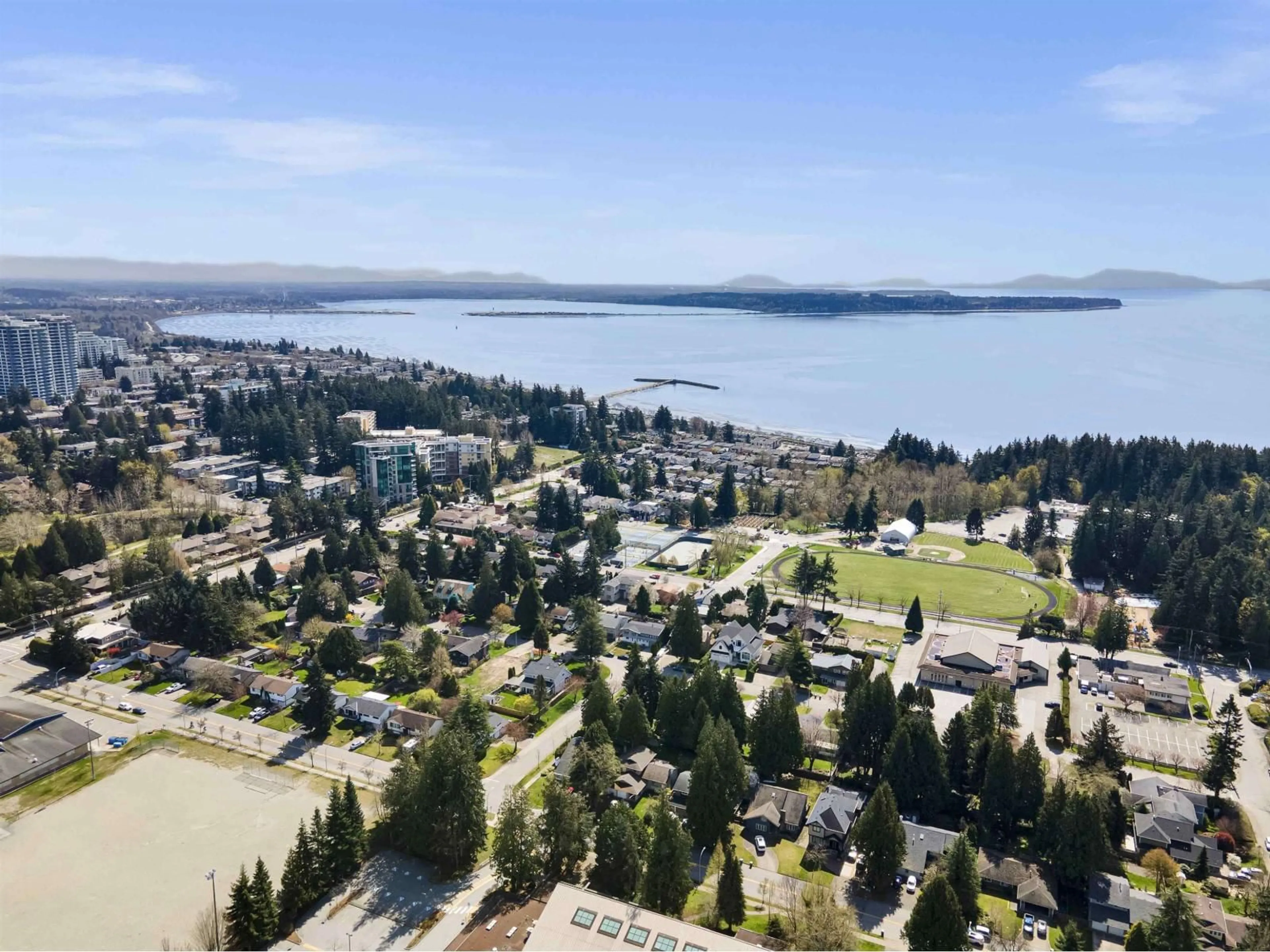 A pic from outside/outdoor area/front of a property/back of a property/a pic from drone, water/lake/river/ocean view for 14704 16A AVENUE, Surrey British Columbia V4A5M7