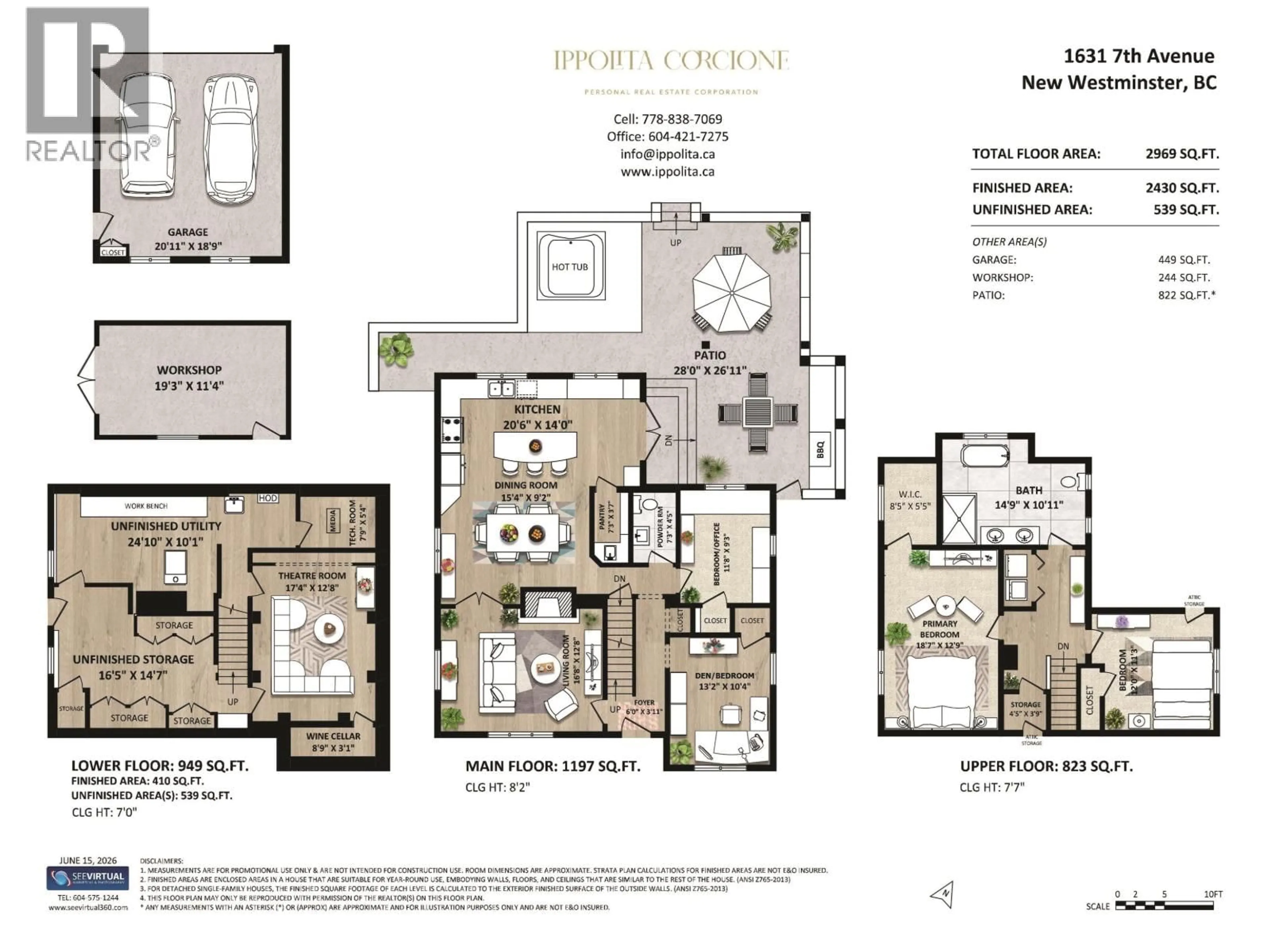 Floor plan for 1631 SEVENTH AVENUE, New Westminster British Columbia V3M2K6