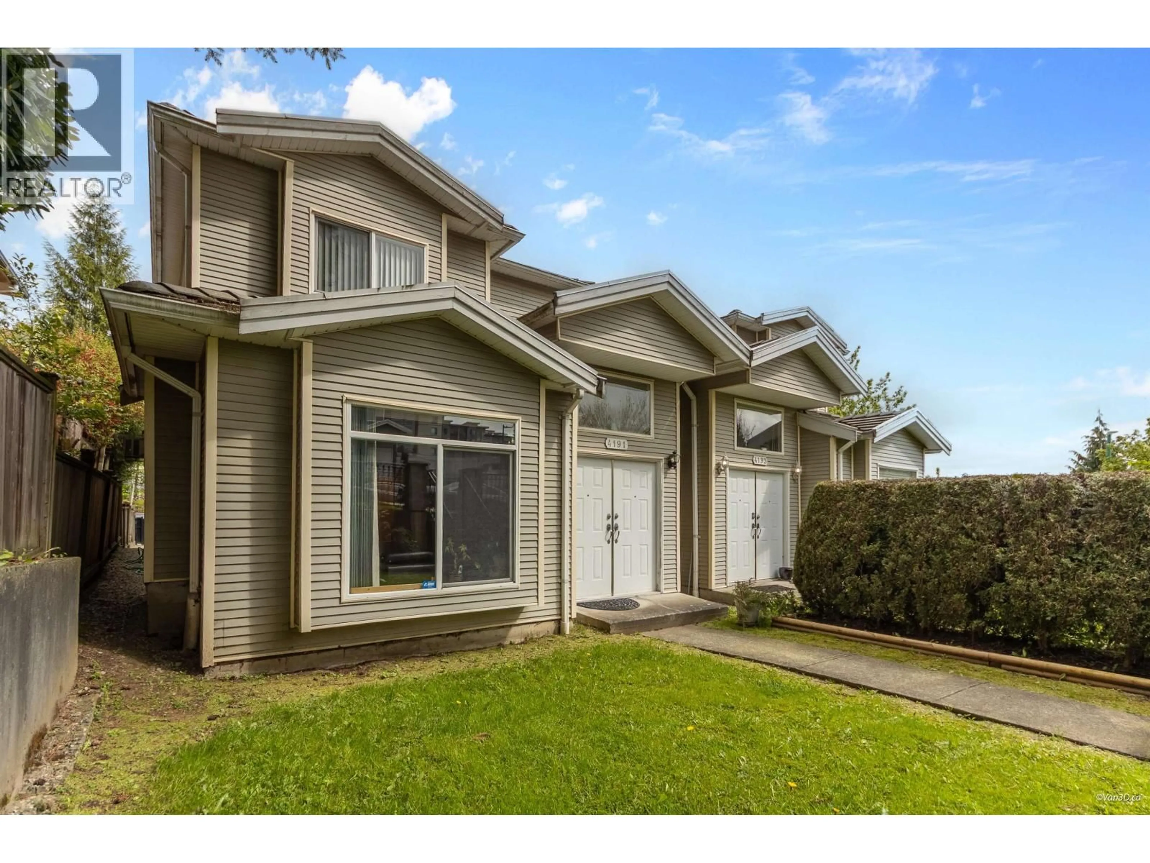Home with vinyl exterior material, street for 4191 DOMINION STREET, Burnaby British Columbia V5G1C5