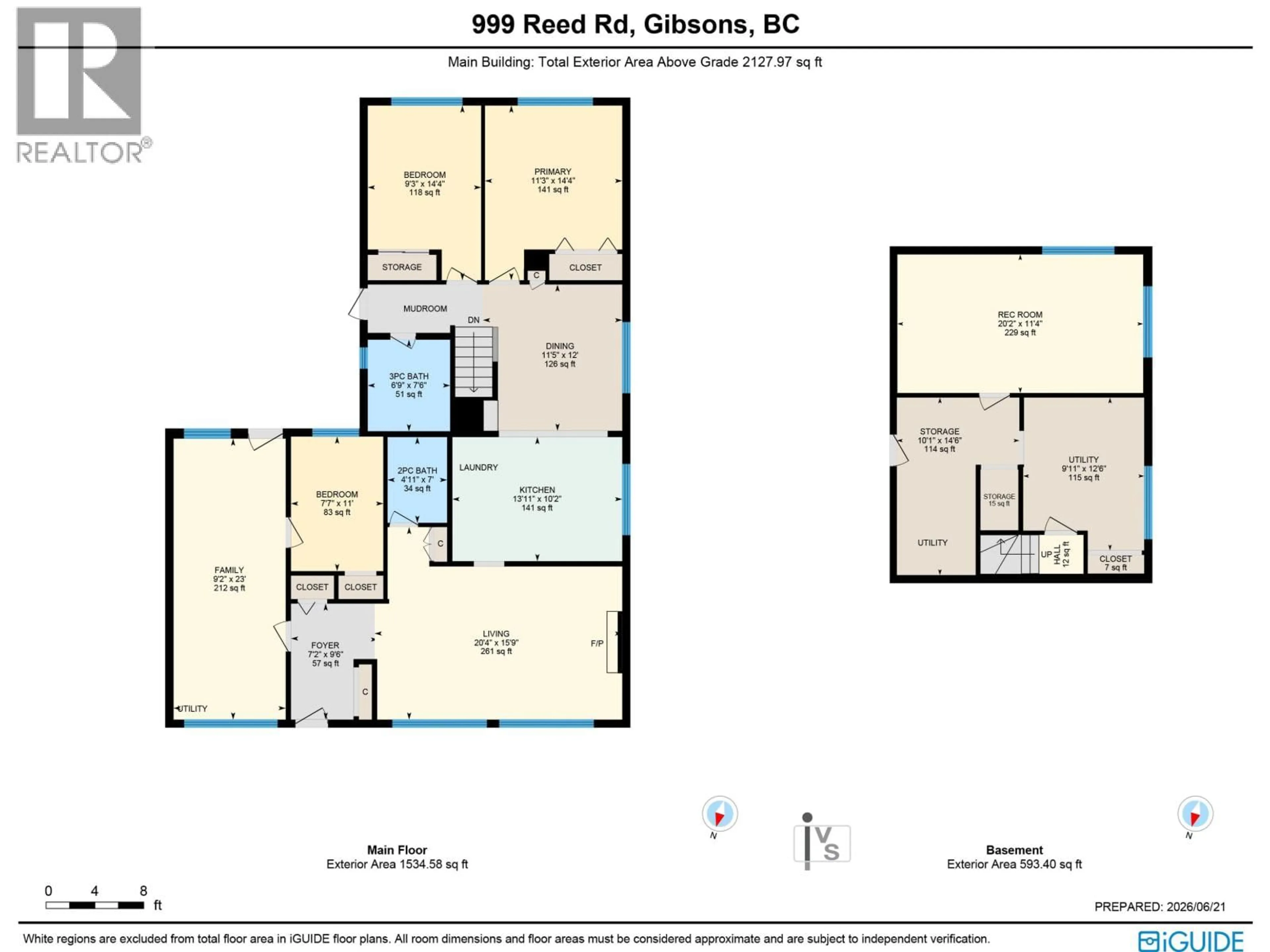 Floor plan for 999 REED ROAD, Gibsons British Columbia V0N1V7