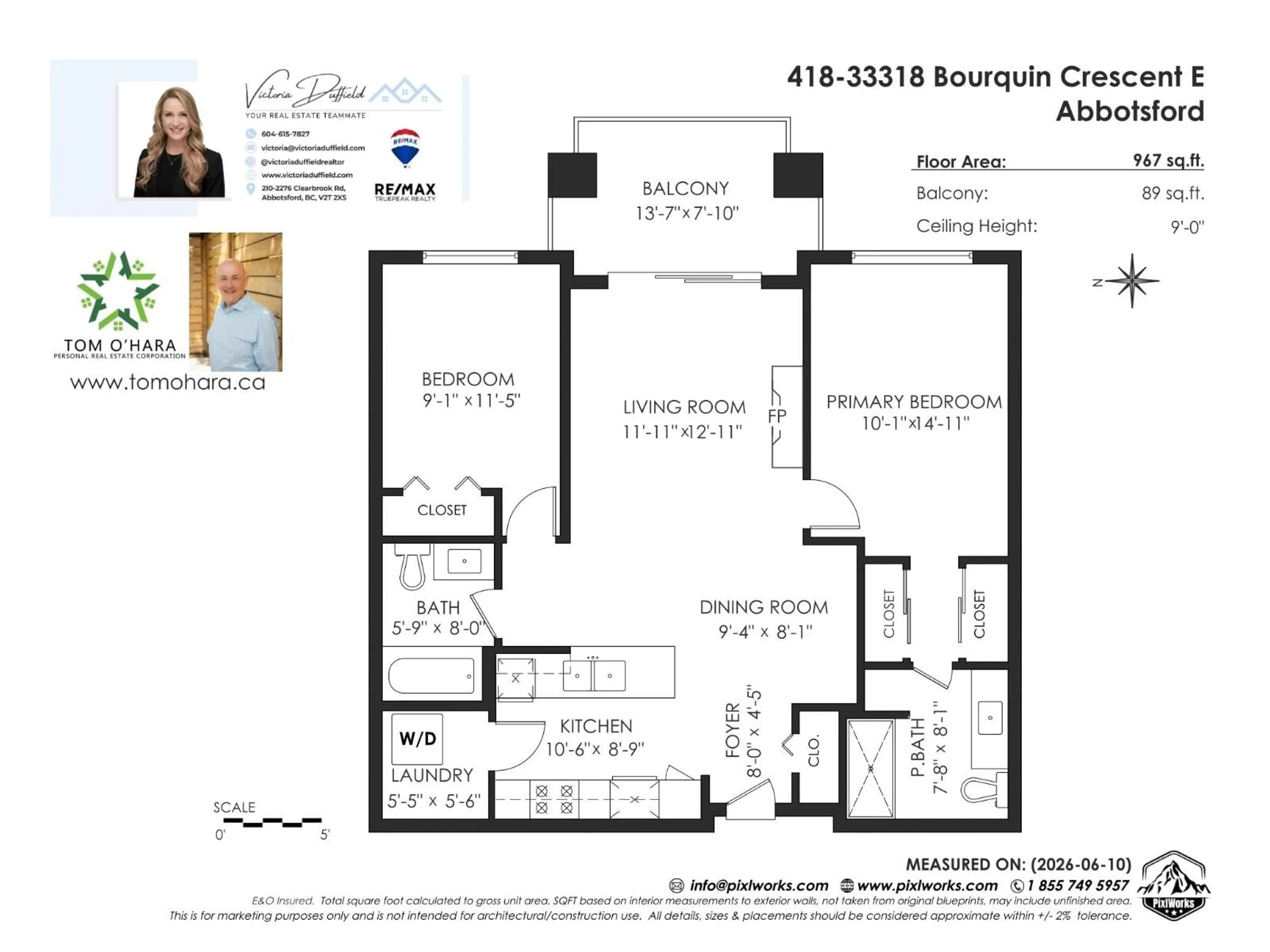 Floor plan for 418 - 33318 BOURQUIN CRESCENT EAST, Abbotsford British Columbia V2S0A6