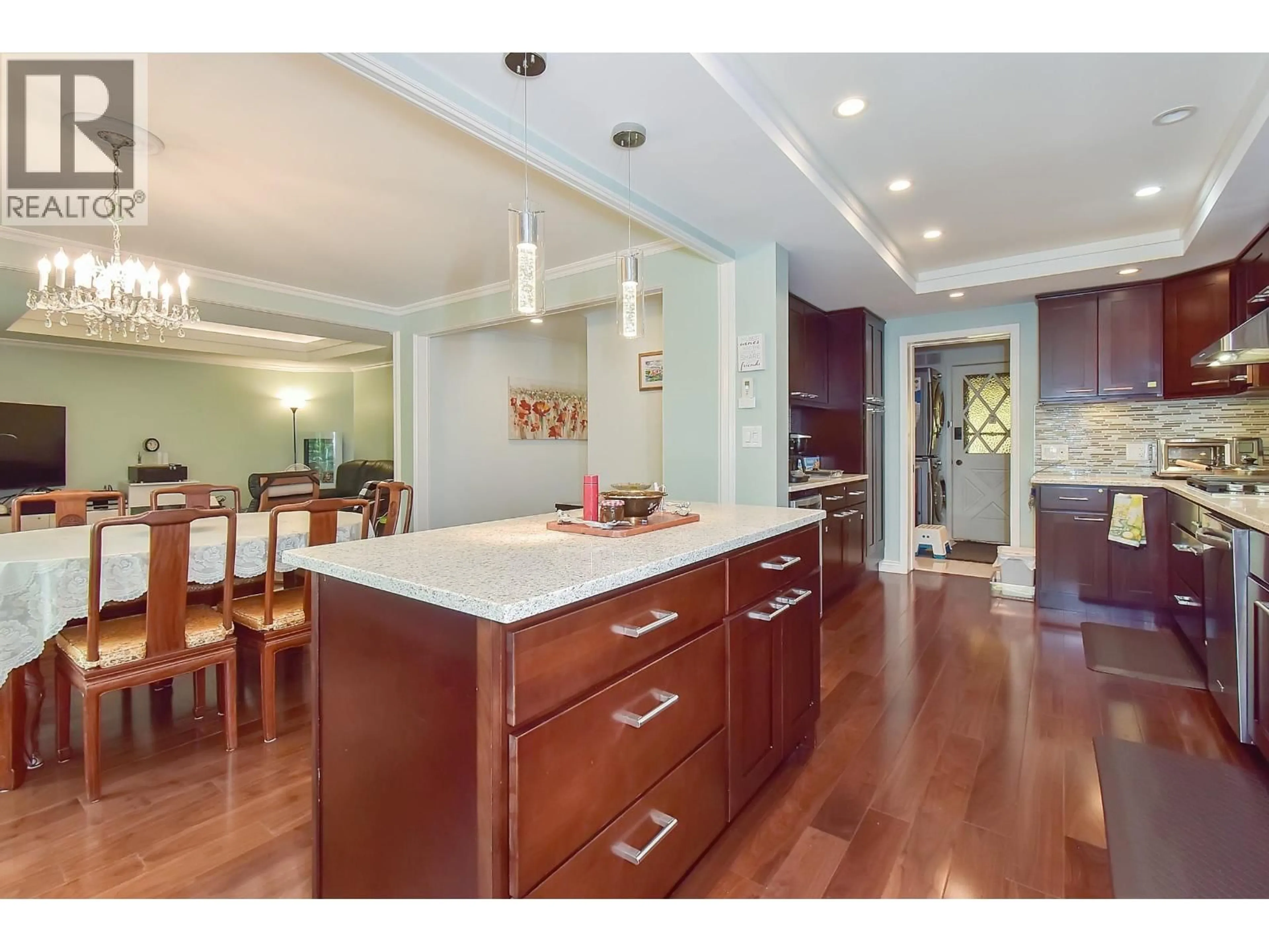 Open concept kitchen, wood/laminate floor for 56 - 6600 LUCAS ROAD, Richmond British Columbia V7C4T1
