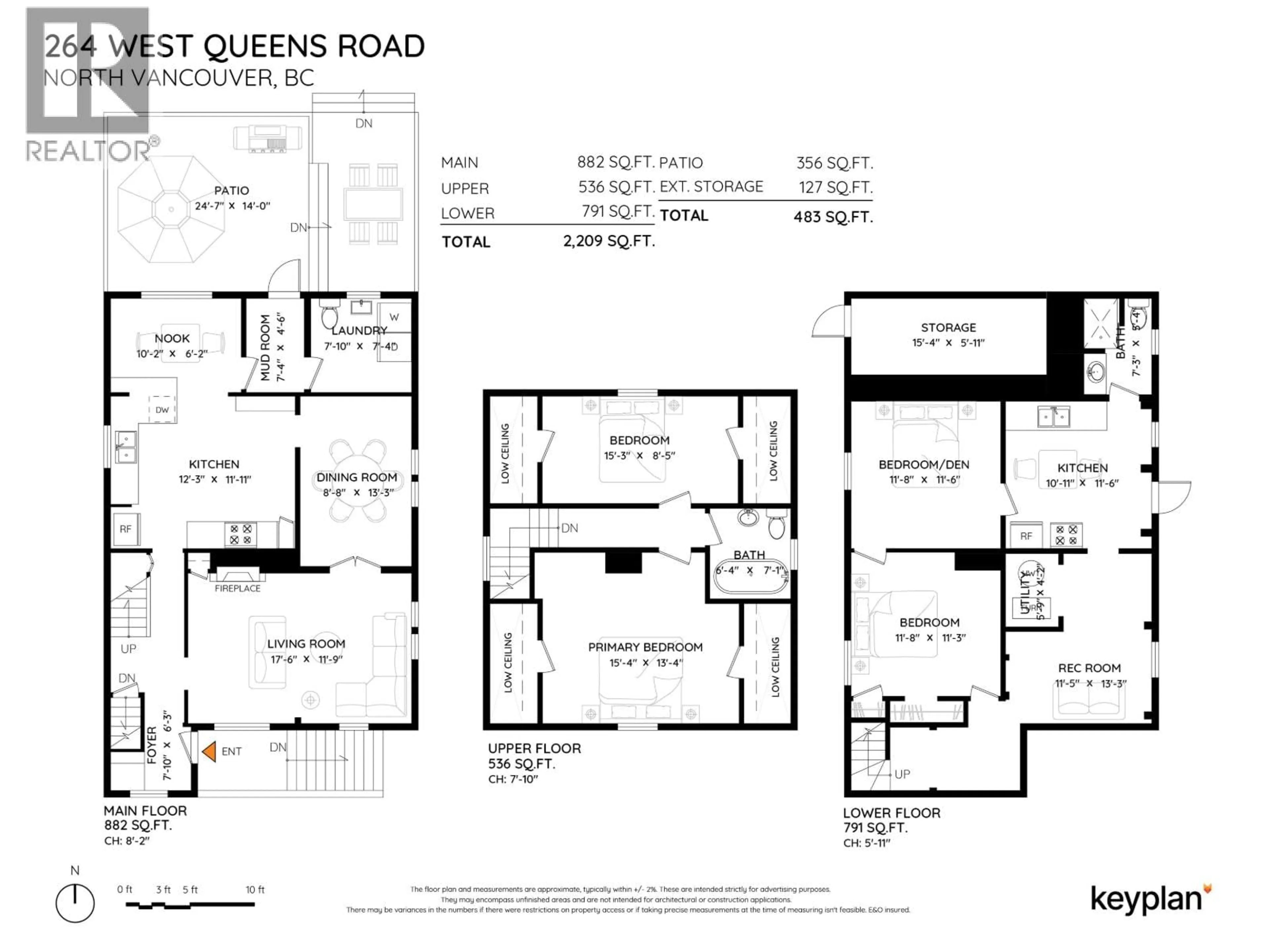 Floor plan for 264 QUEENS ROAD, North Vancouver British Columbia V7N2K5