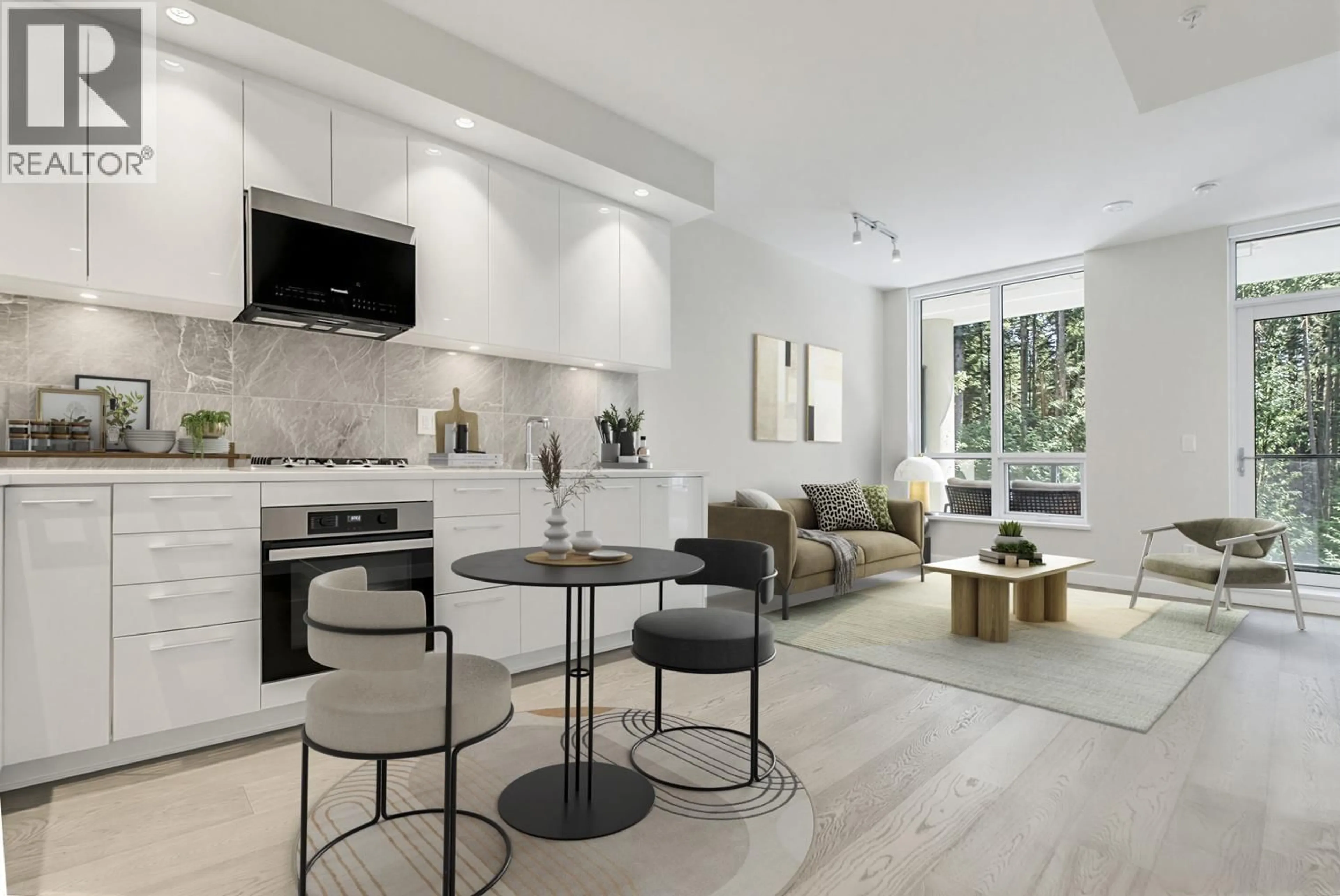 Open concept kitchen, ceramic/tile floor for 607 - 5608 BERTON AVENUE, Vancouver British Columbia V6S0M6
