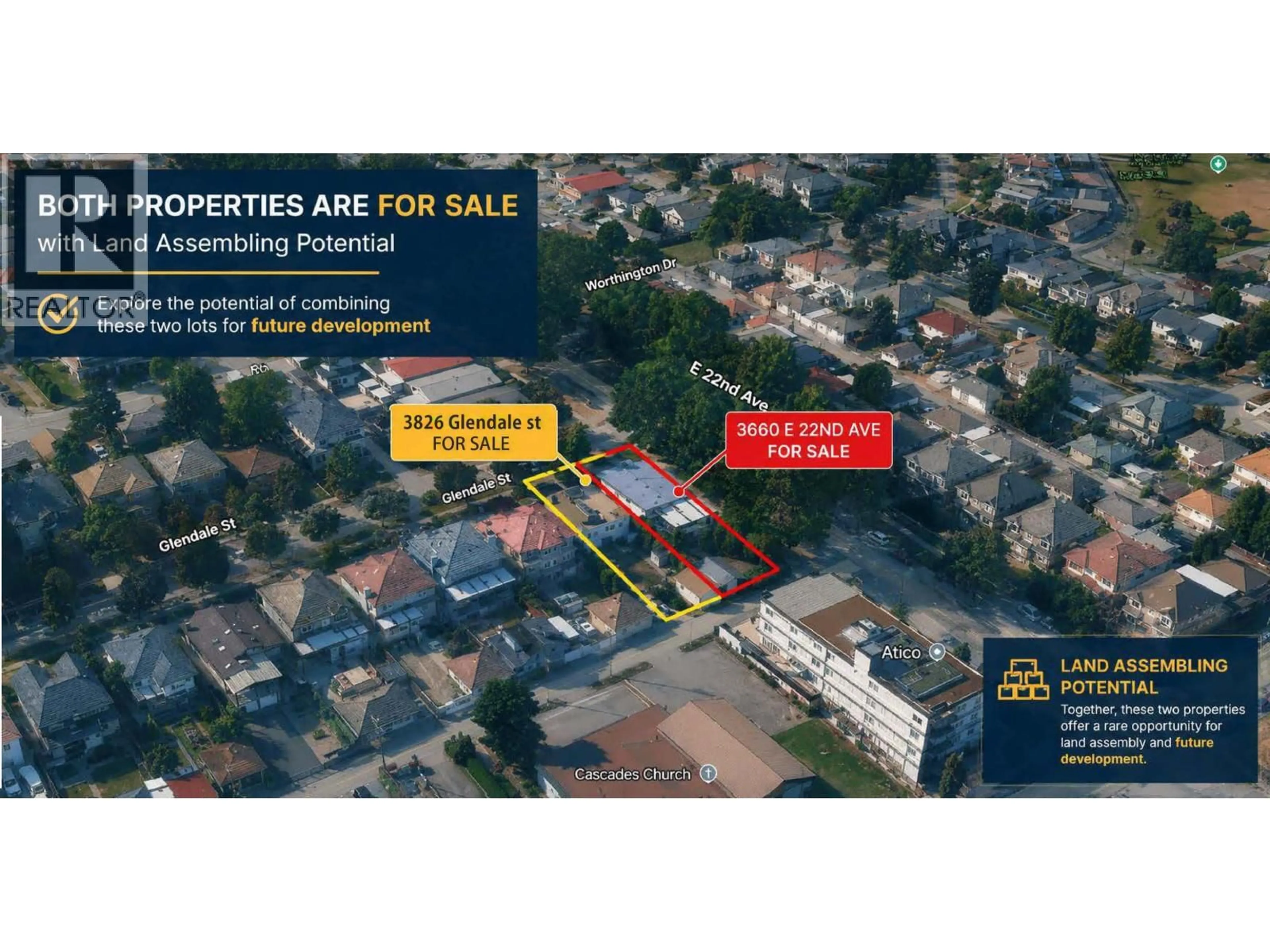A pic from outside/outdoor area/front of a property/back of a property/a pic from drone, street for 3660 22ND AVENUE, Vancouver British Columbia V5M2Z7