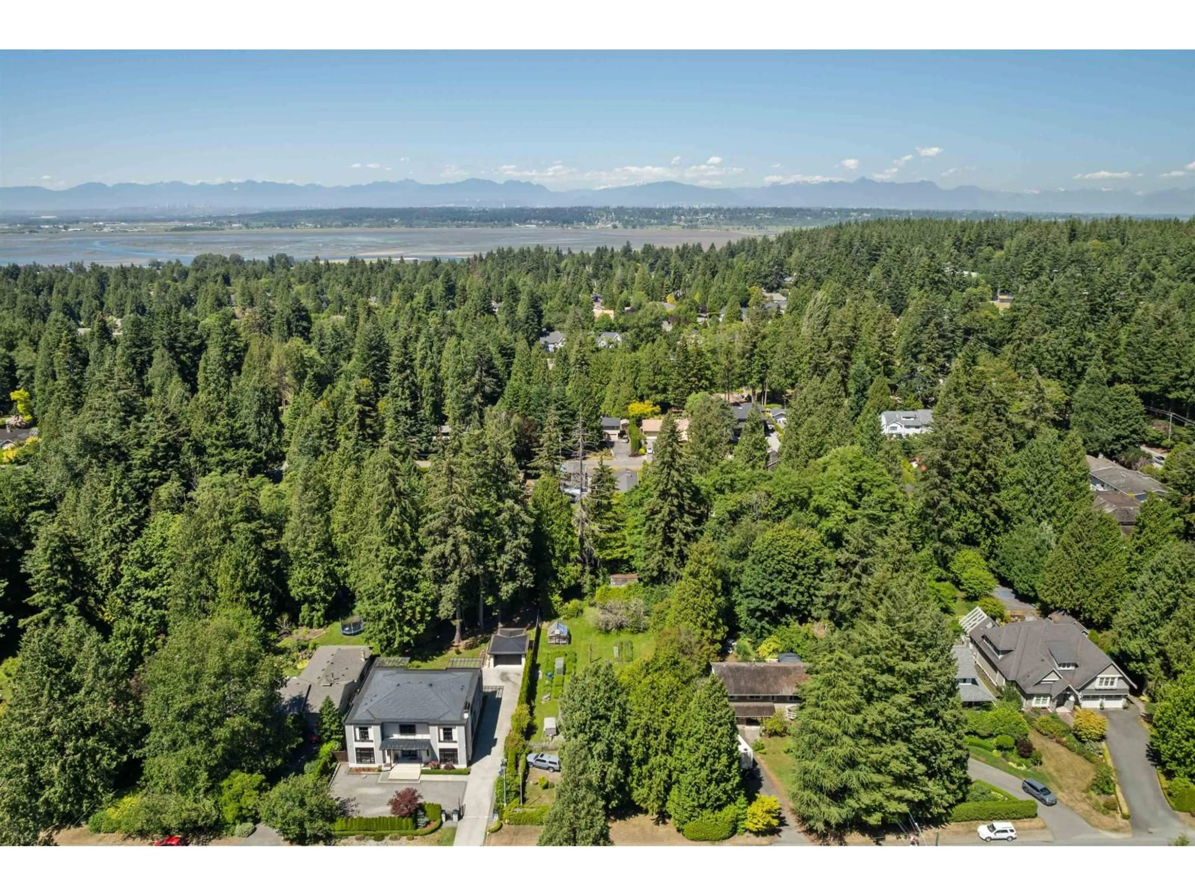 A pic from outside/outdoor area/front of a property/back of a property/a pic from drone, forest/trees view for 12721 22 AVENUE, Surrey British Columbia V4A2B9