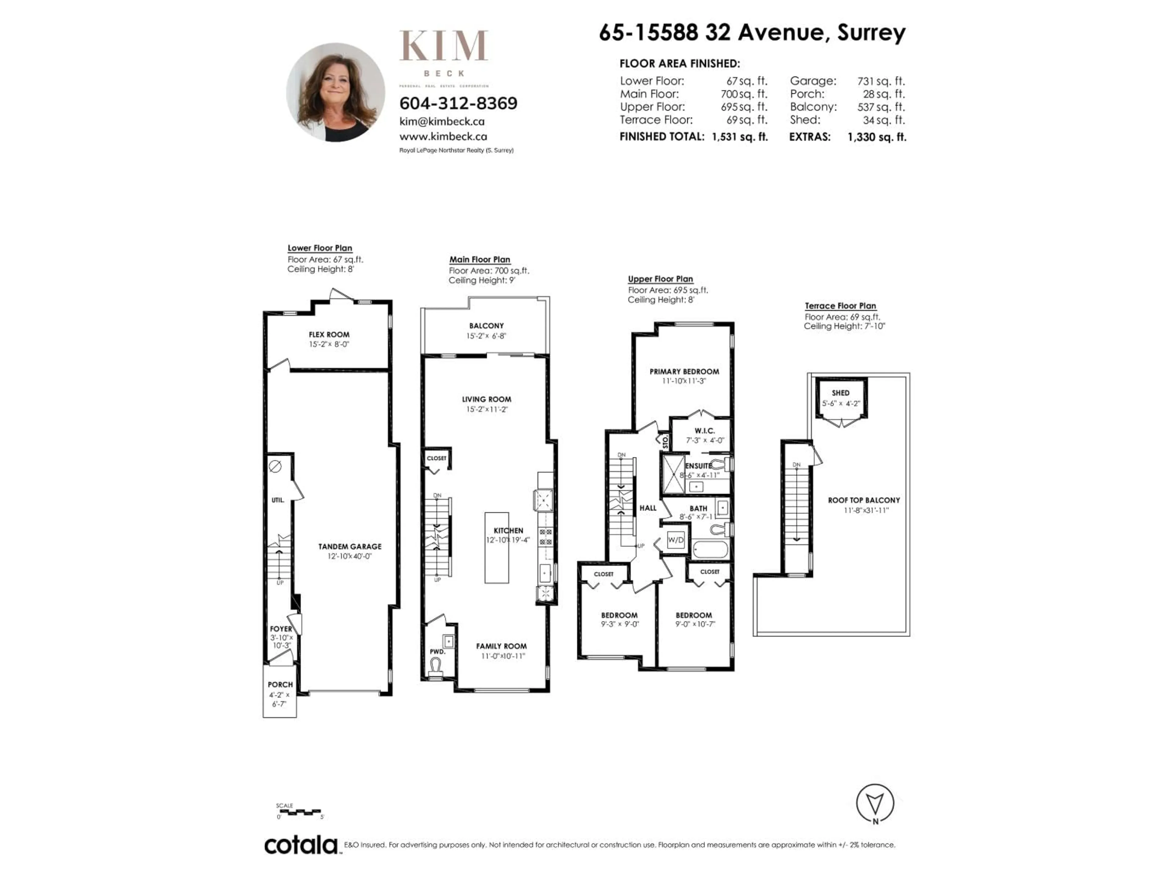 Floor plan for 65 - 15588 32 AVENUE, Surrey British Columbia V3Z0G3