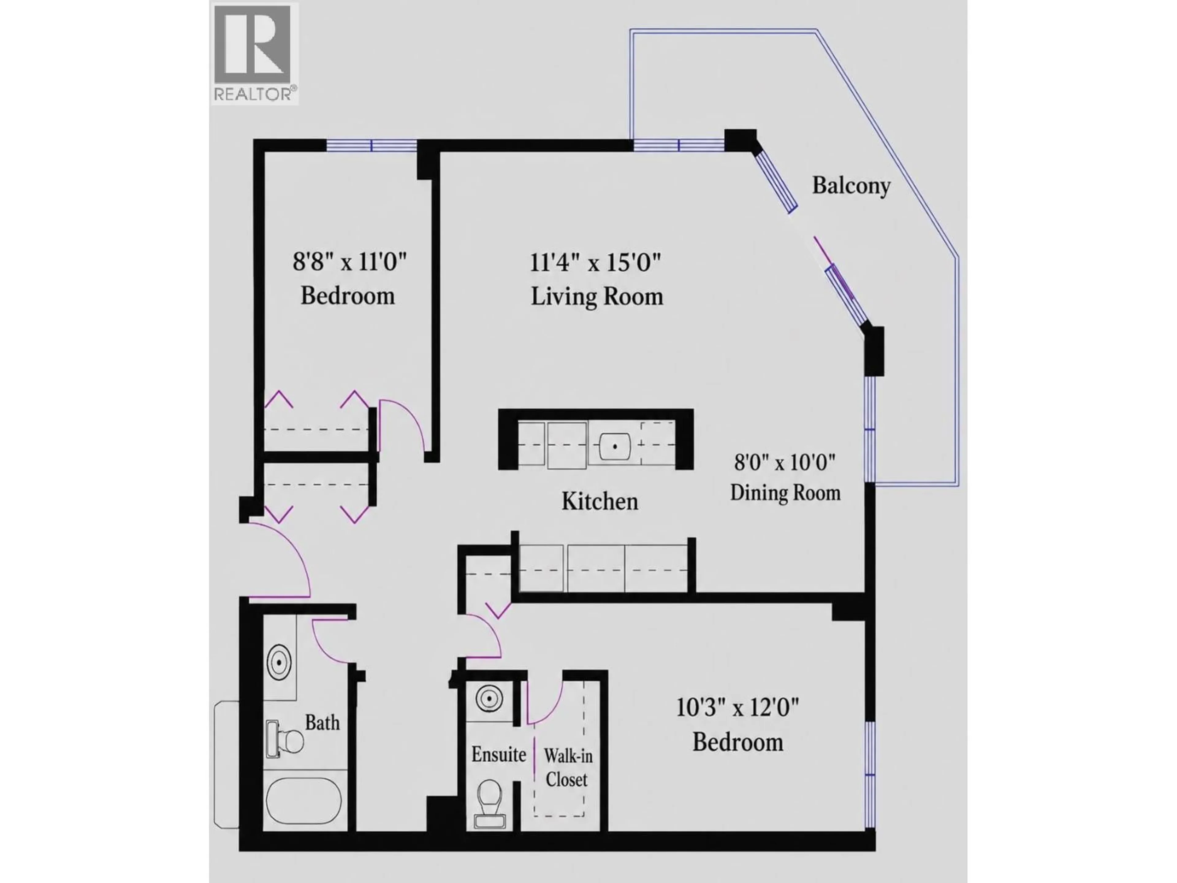 Floor plan for 2004 - 2024 FULLERTON AVENUE, North Vancouver British Columbia V7P3G4
