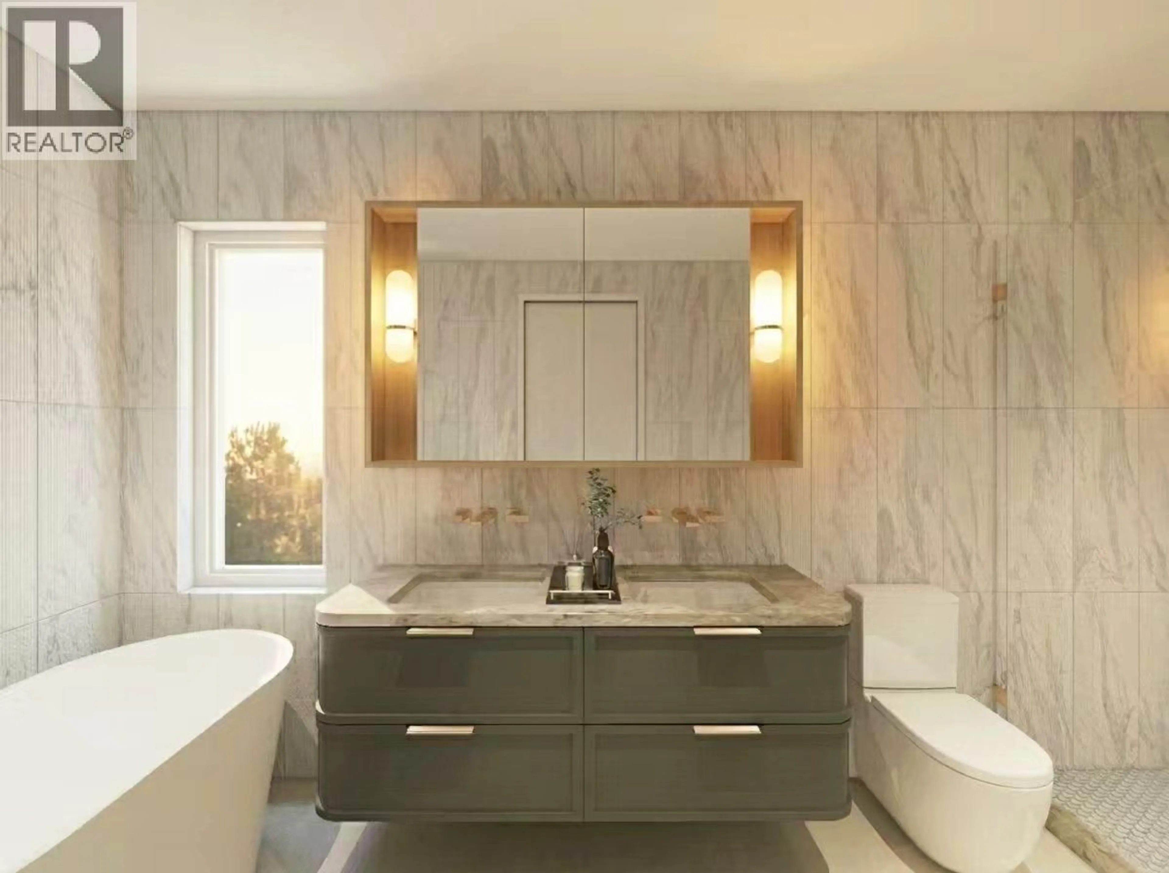 Contemporary bathroom, ceramic/tile floor for 1 - 2417 HIGHBURY STREET, Vancouver British Columbia V6R2C3