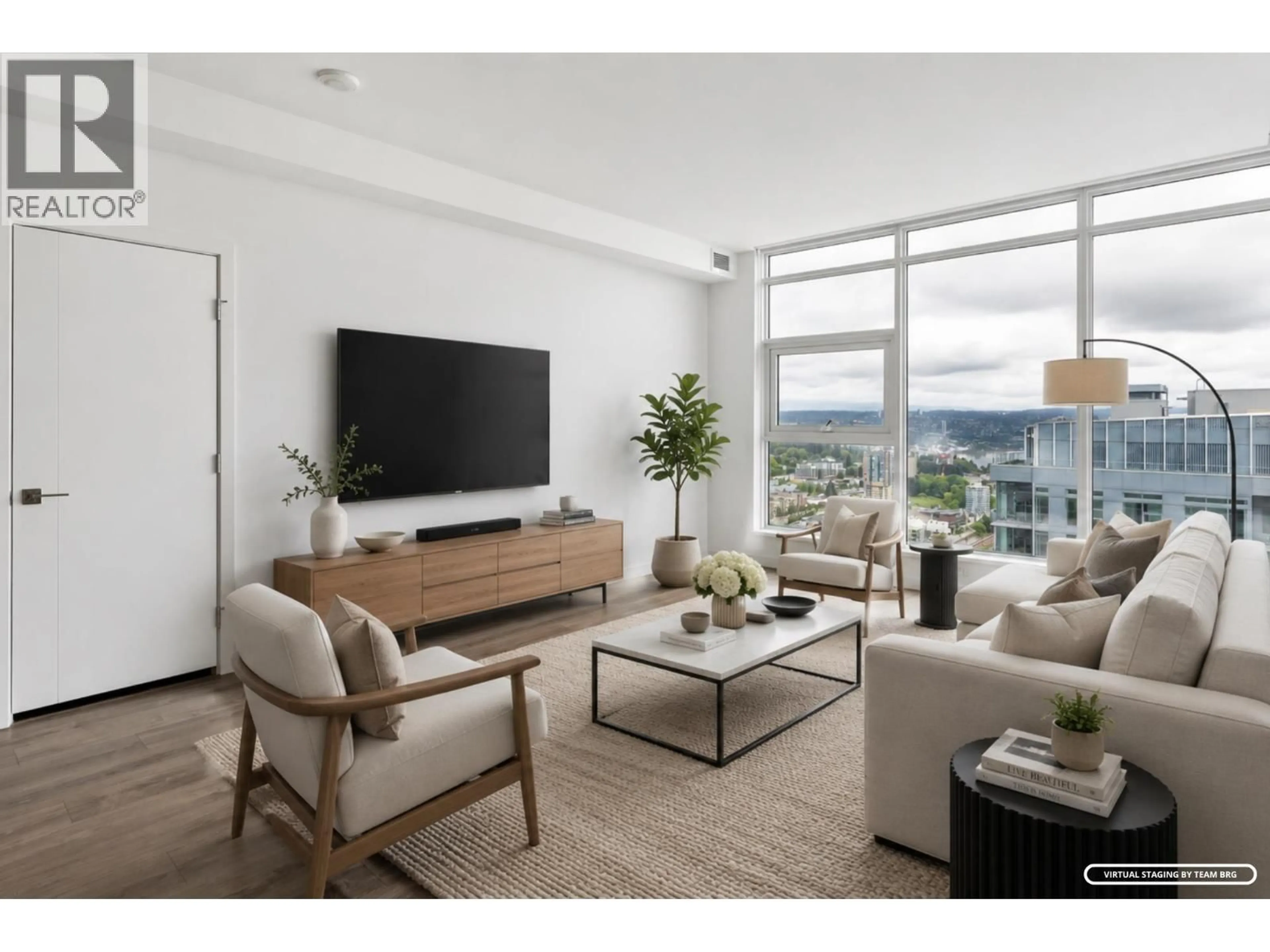 Living room with furniture, unknown for 4504 - 680 QUAYSIDE DRIVE, New Westminster British Columbia V3M0P2