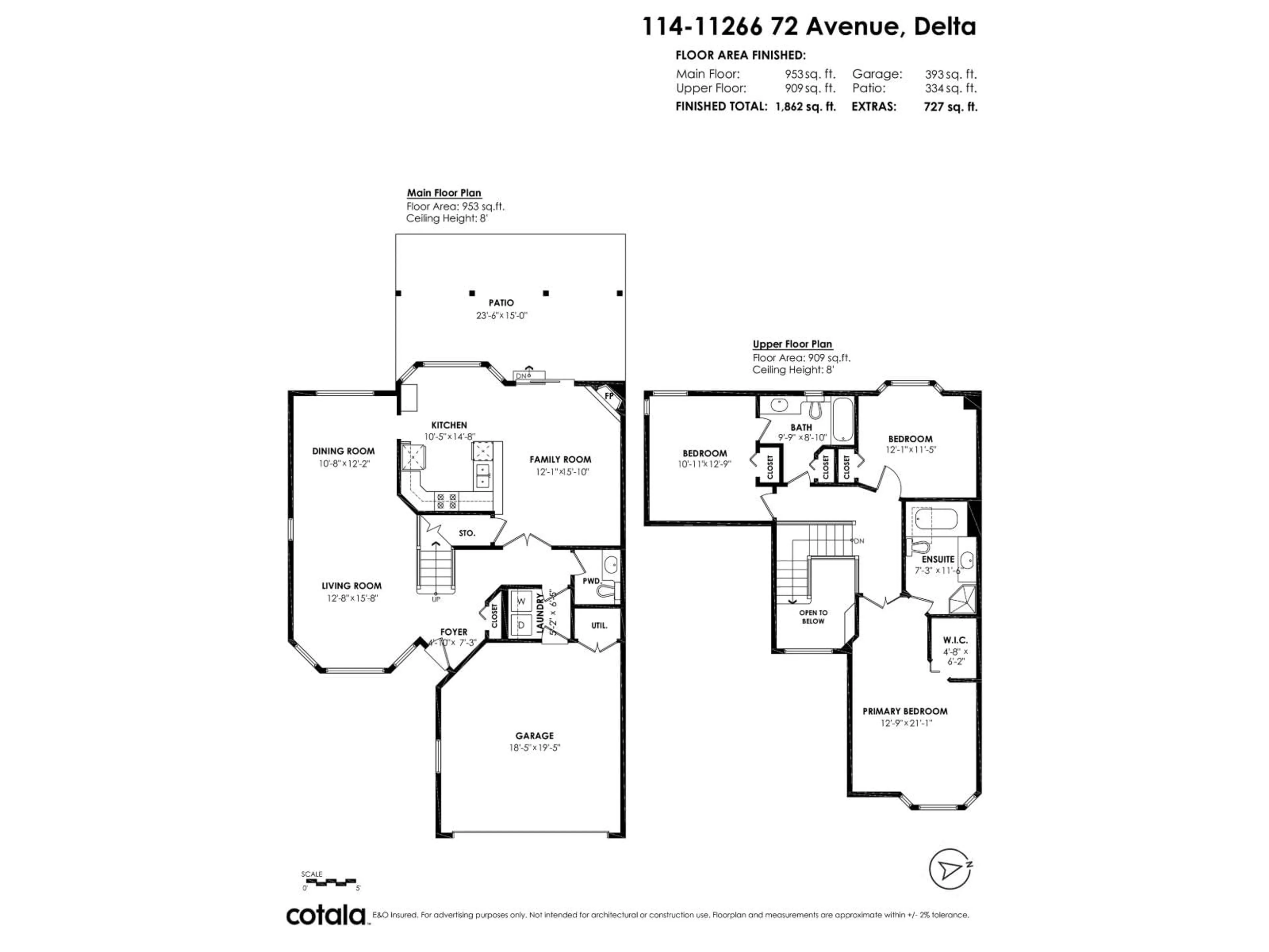 Floor plan for 114 - 11266 72 AVENUE, Delta British Columbia V4E1Y5