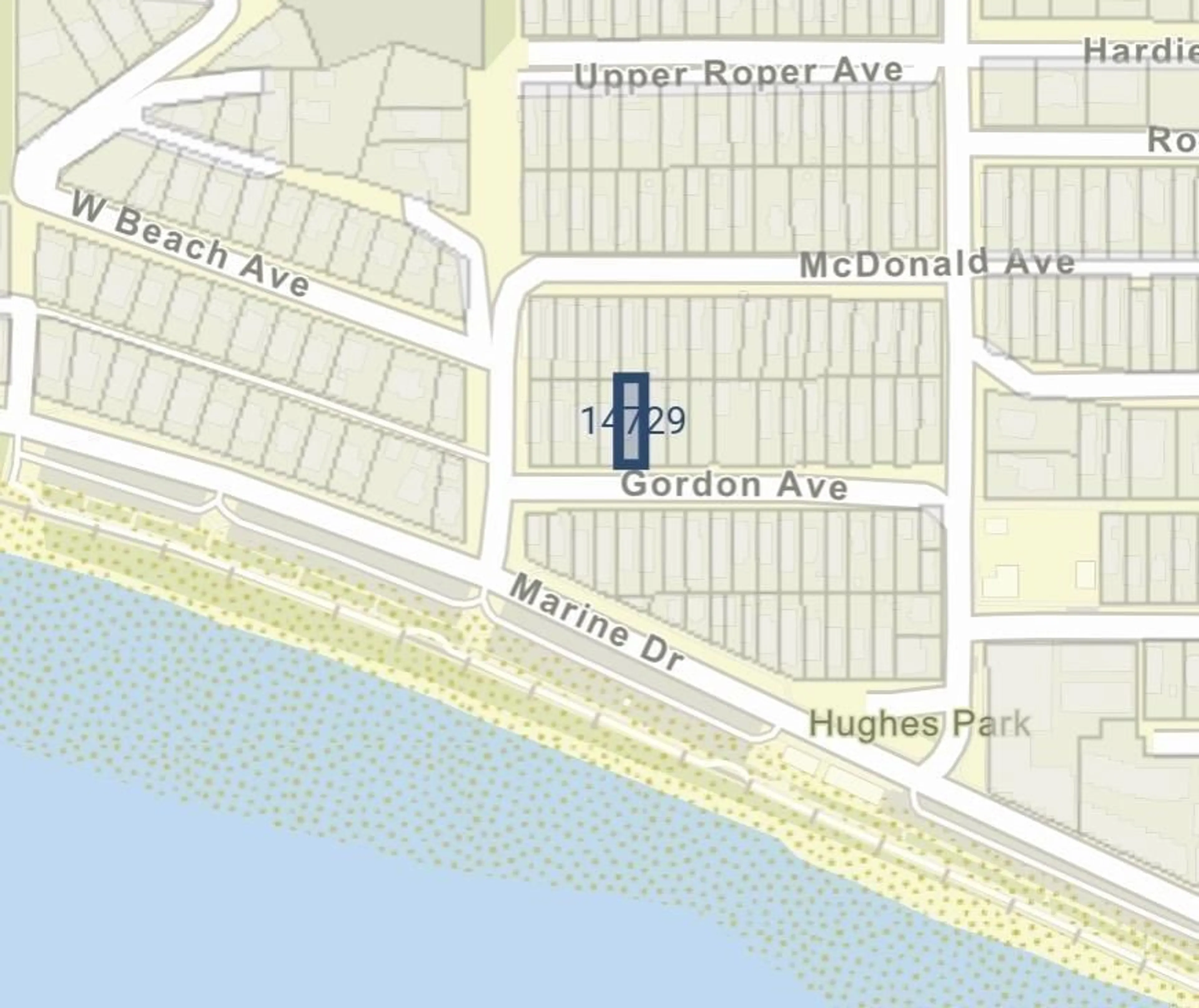 Picture of a map for 14729 GORDON AVENUE, White Rock British Columbia V4B2A6