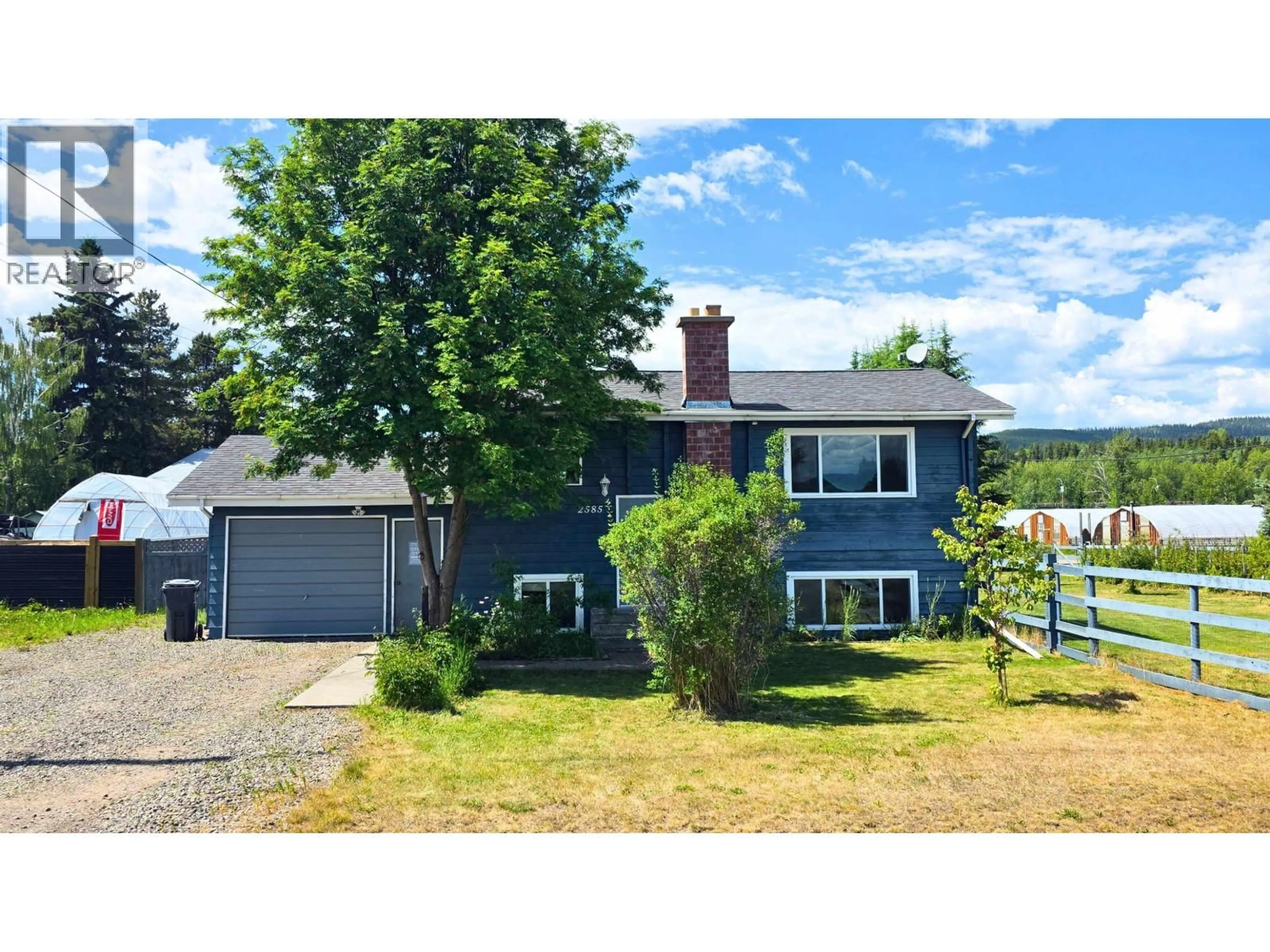 A pic from outside/outdoor area/front of a property/back of a property/a pic from drone, water/lake/river/ocean view for 2585 DOMINION AVENUE, Houston British Columbia V0J1Z2