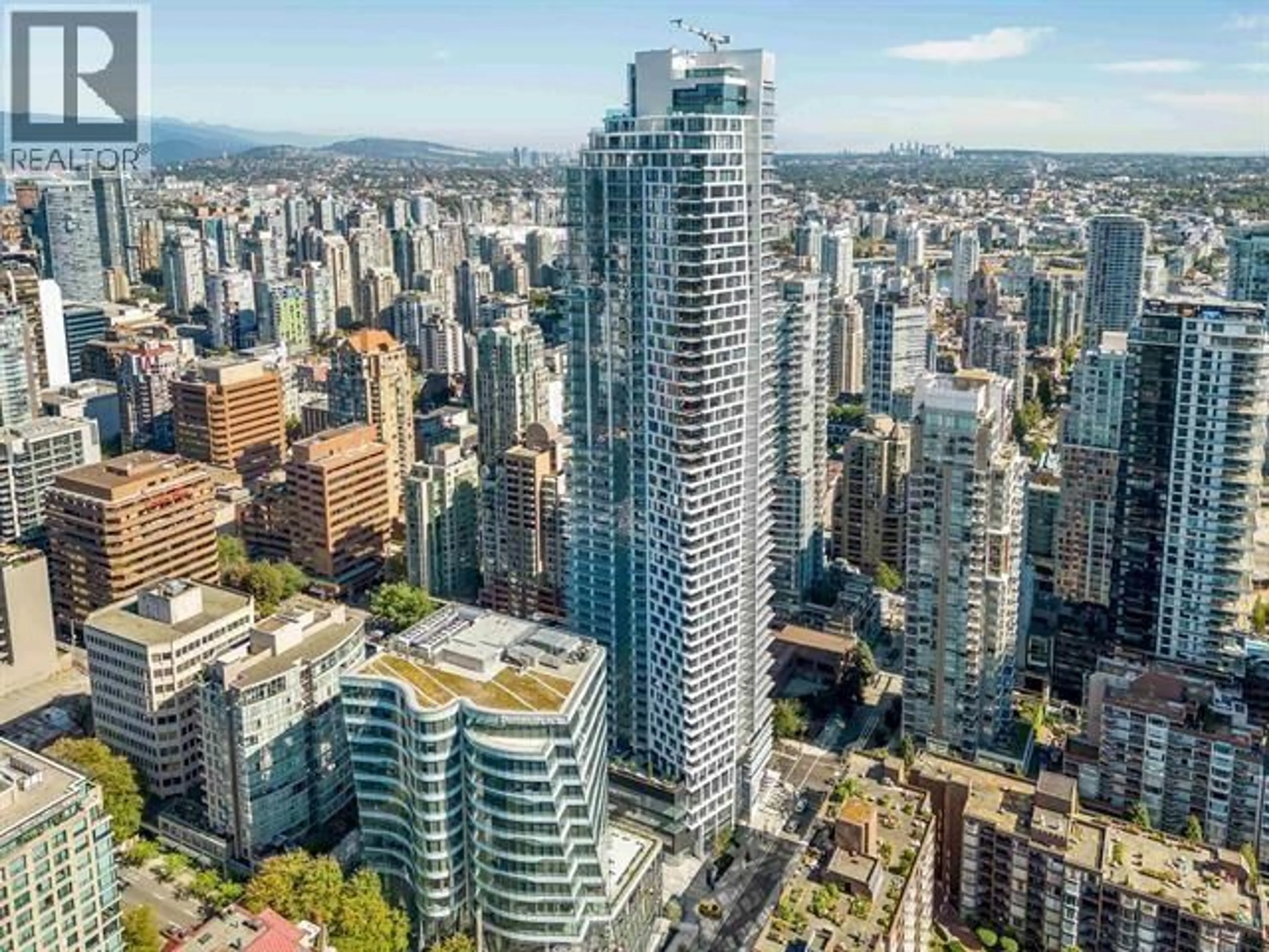 A pic from outside/outdoor area/front of a property/back of a property/a pic from drone, city buildings view from balcony for 2203 - 1289 HORNBY STREET, Vancouver British Columbia V6Z0G7