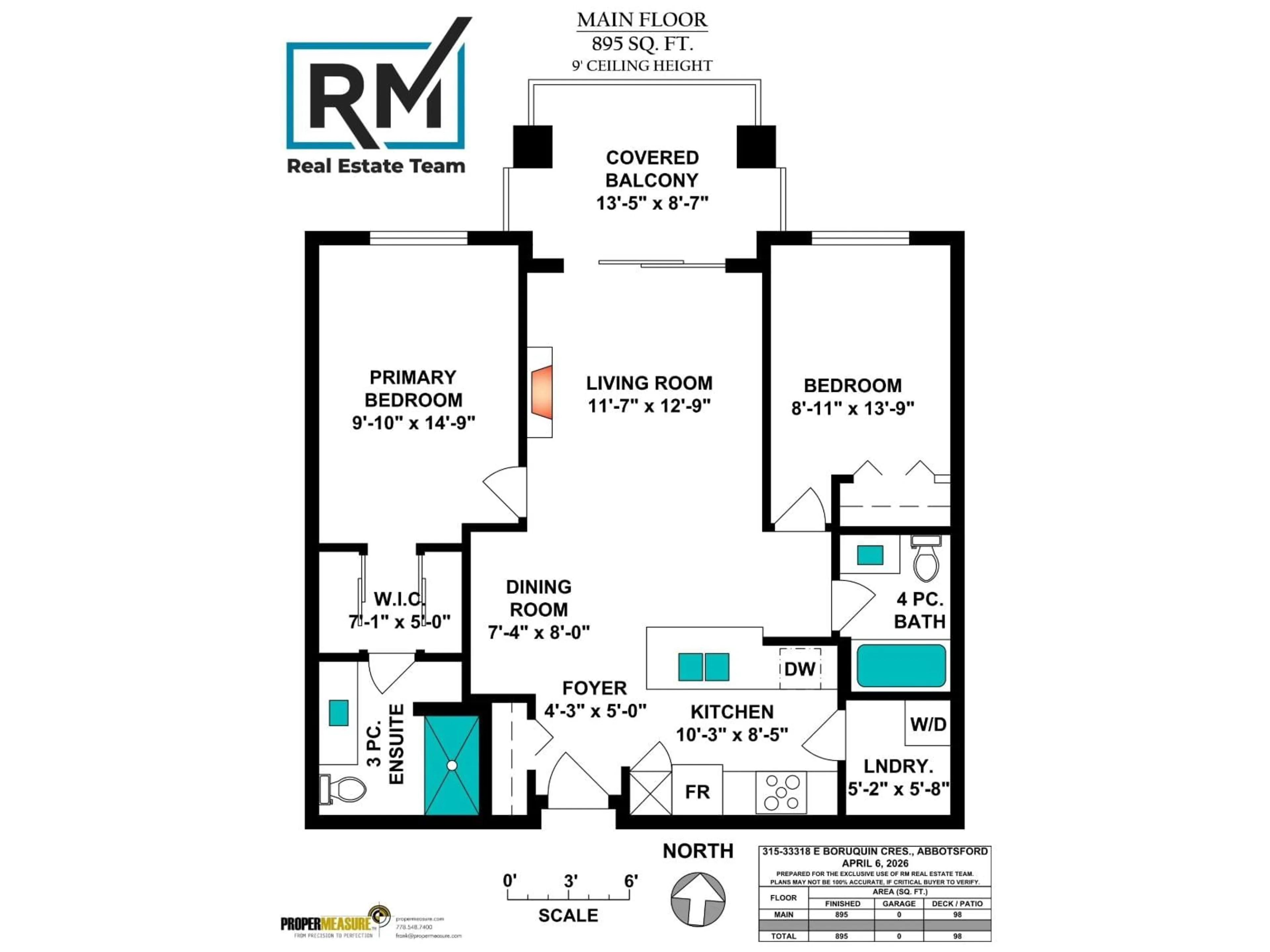 Floor plan for 315 - 33318 BOURQUIN CRESCENT EAST, Abbotsford British Columbia V2S0A6