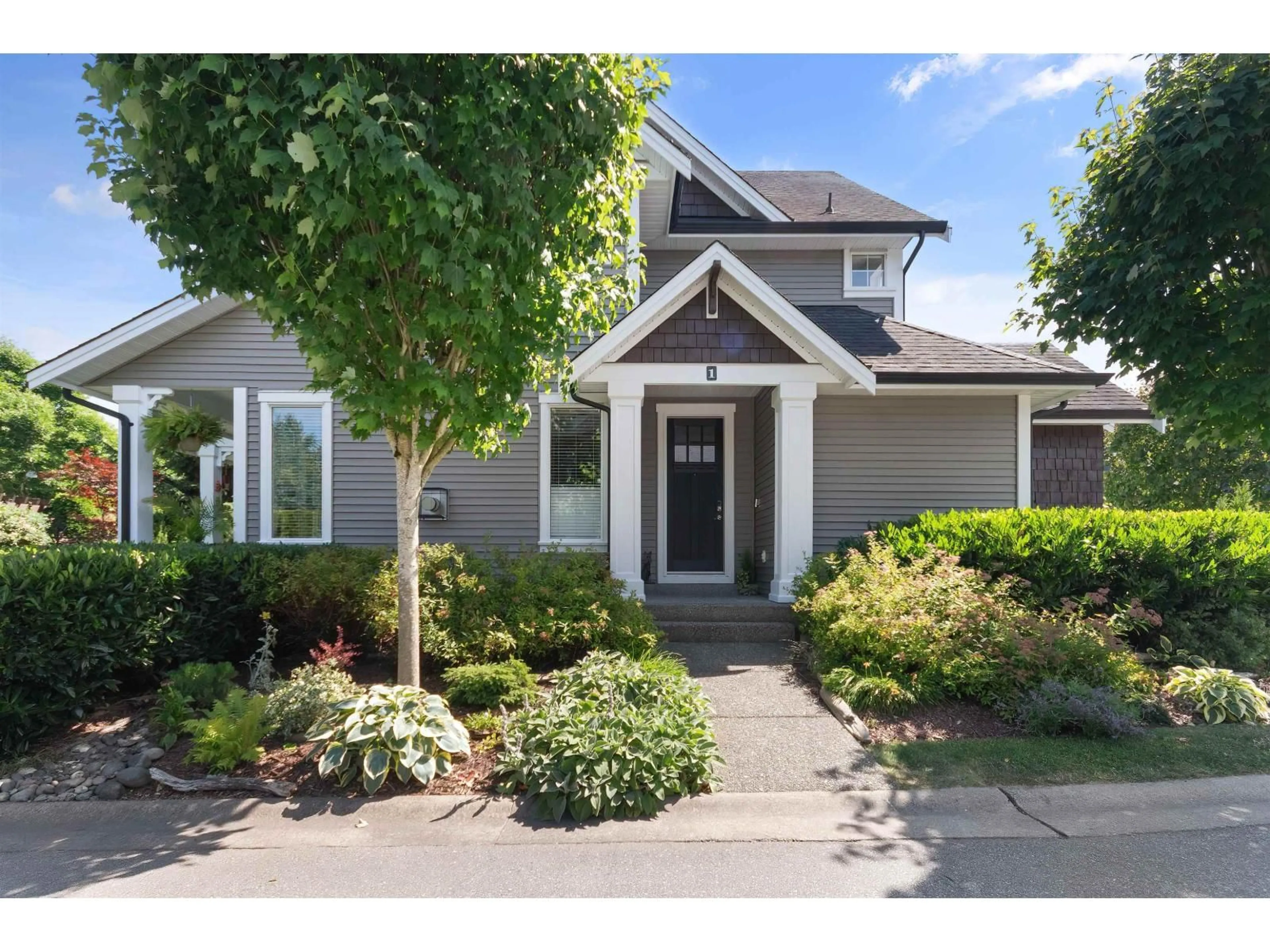 Home with vinyl exterior material, street for 1 - 7891 211 STREET, Langley British Columbia V2Y0L5