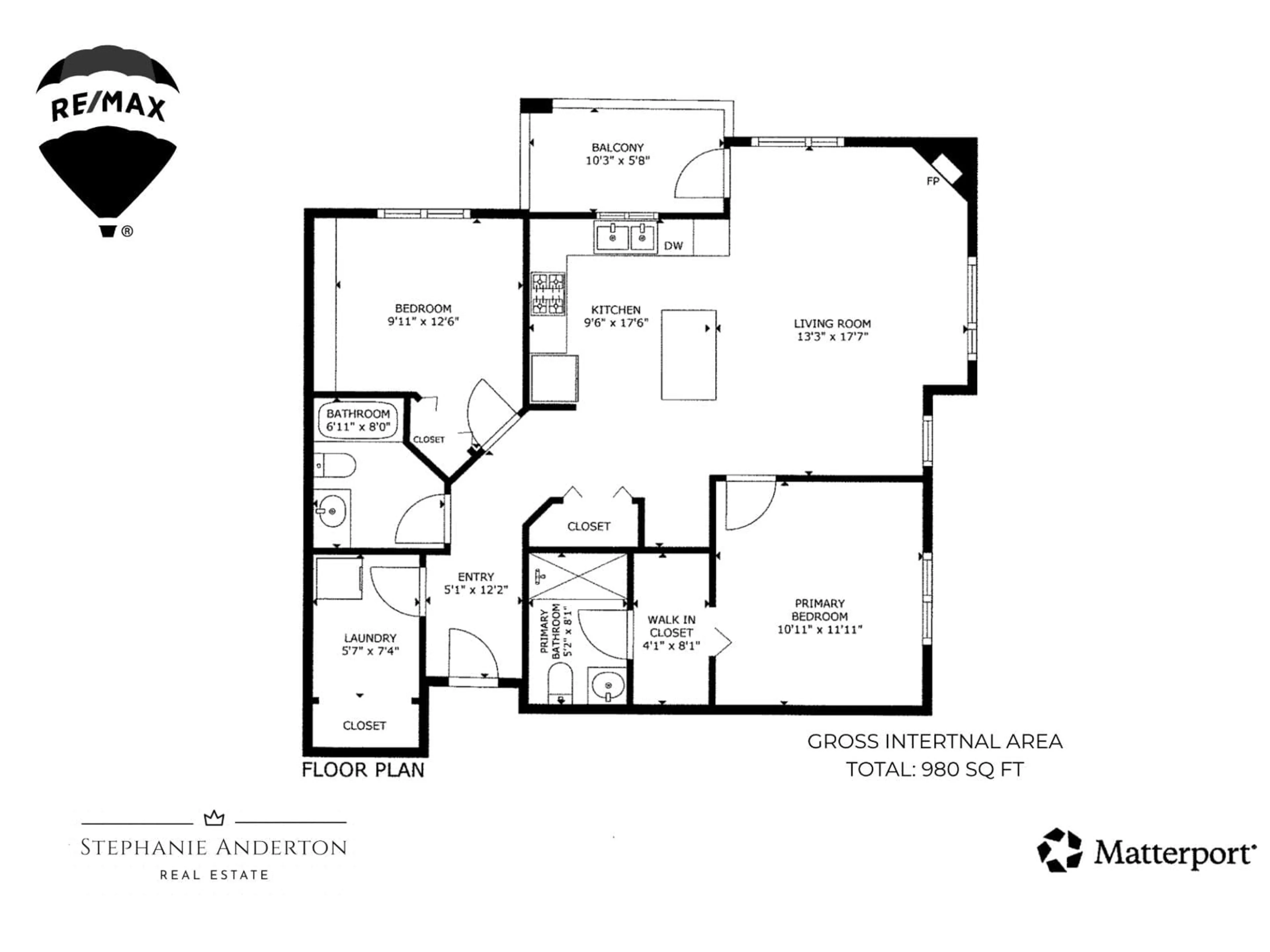 Floor plan for 205 - 2581 LANGDON STREET, Abbotsford British Columbia V2T7A3