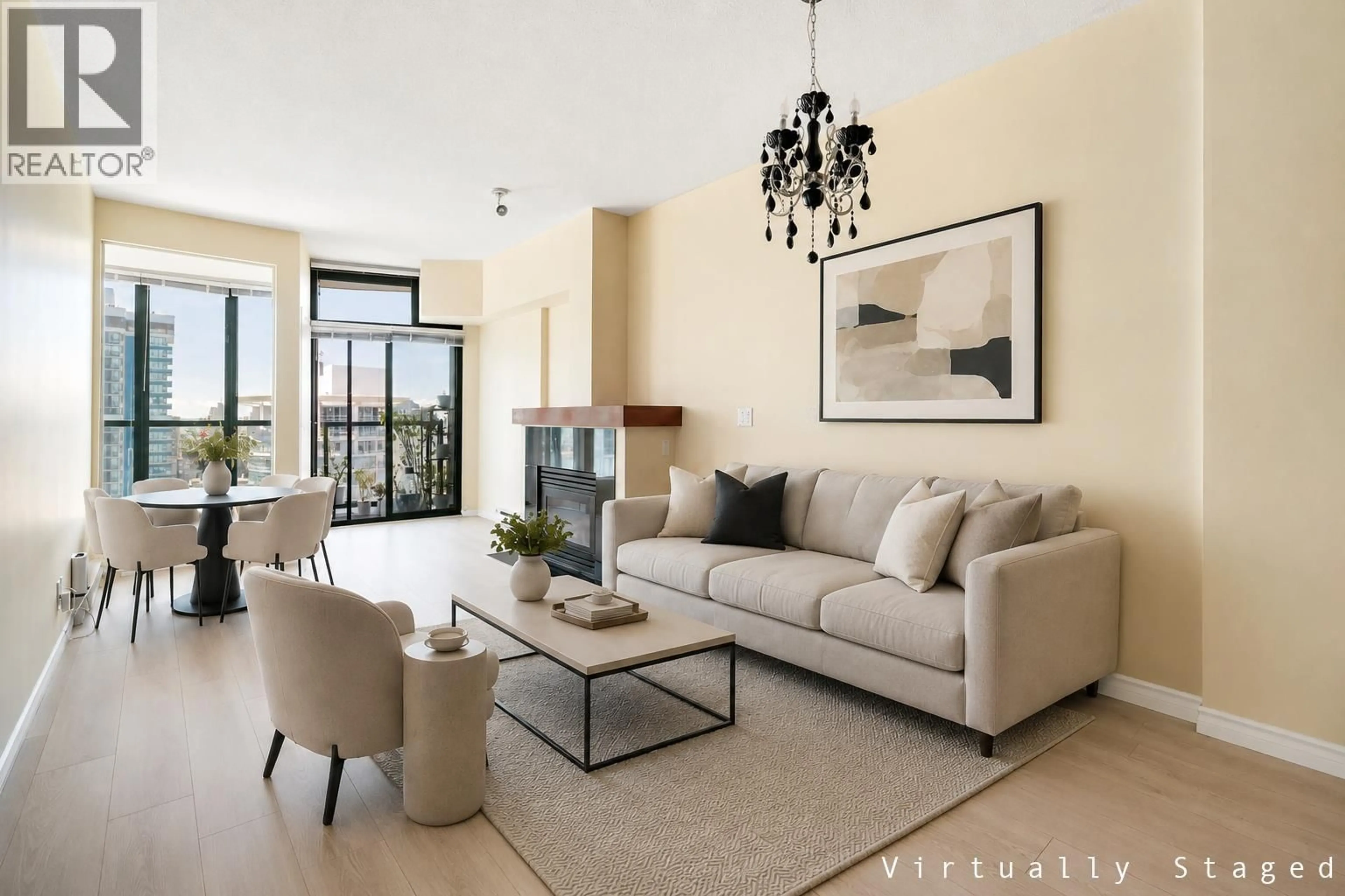 Living room with furniture, unknown for 2603 - 1239 GEORGIA STREET, Vancouver British Columbia V6E3J5