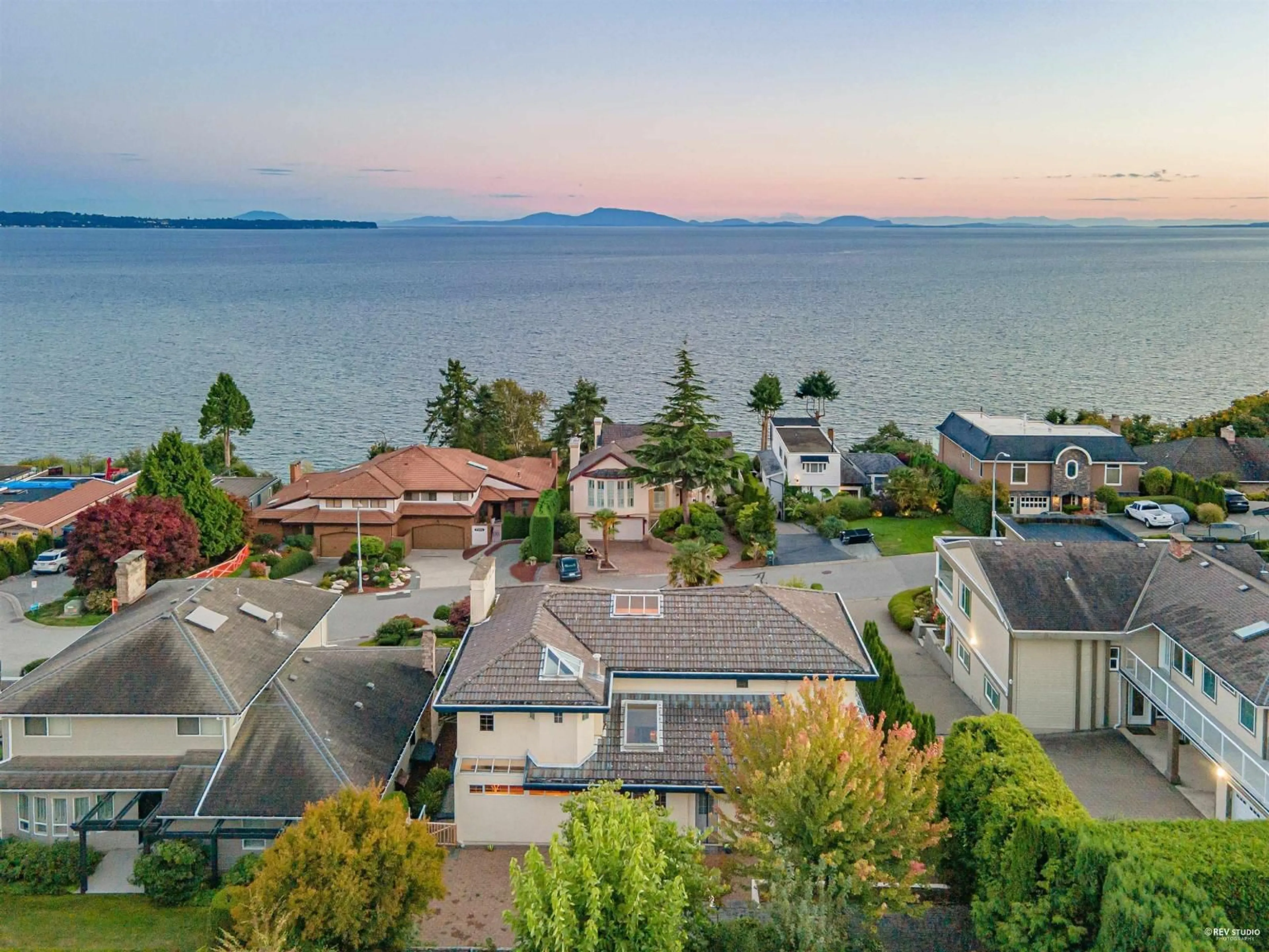 A pic from outside/outdoor area/front of a property/back of a property/a pic from drone, water/lake/river/ocean view for 13151 13 AVENUE, Surrey British Columbia V4A1C1