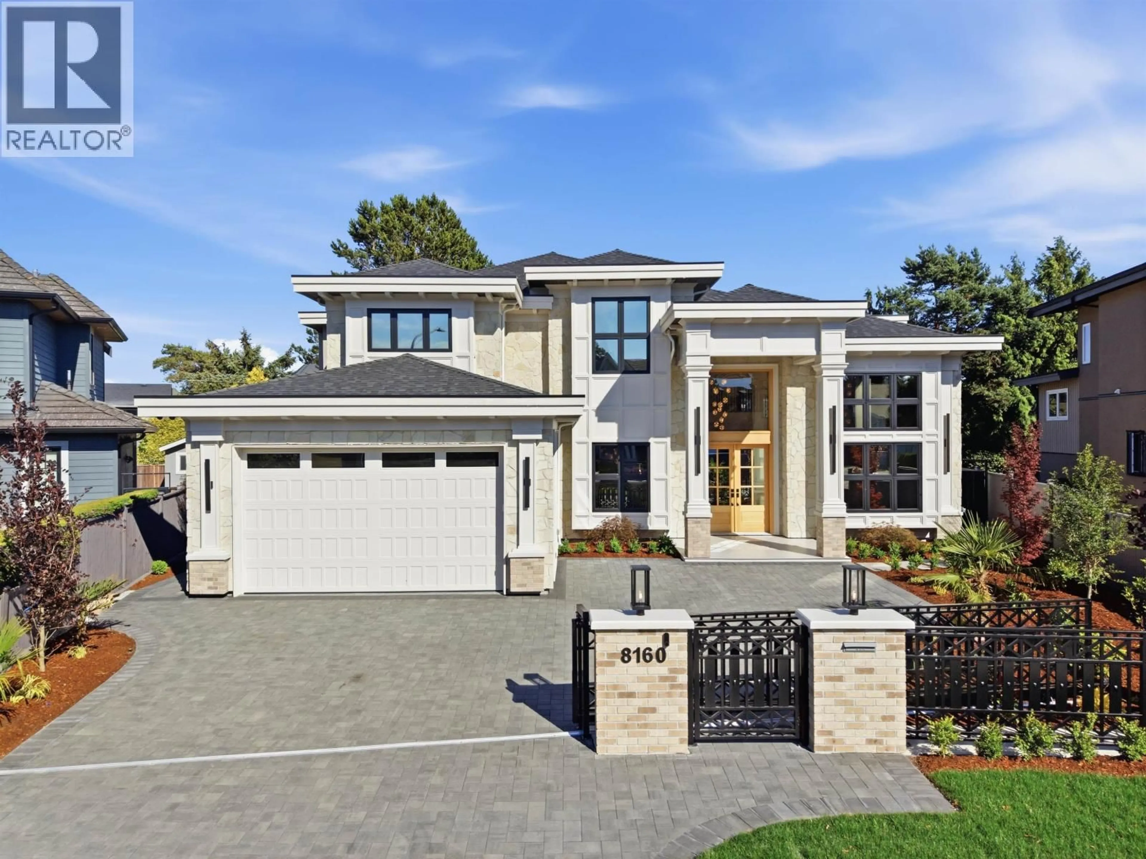 Home with brick exterior material, street for 8160 FAIRLANE ROAD, Richmond British Columbia V7C1Y4