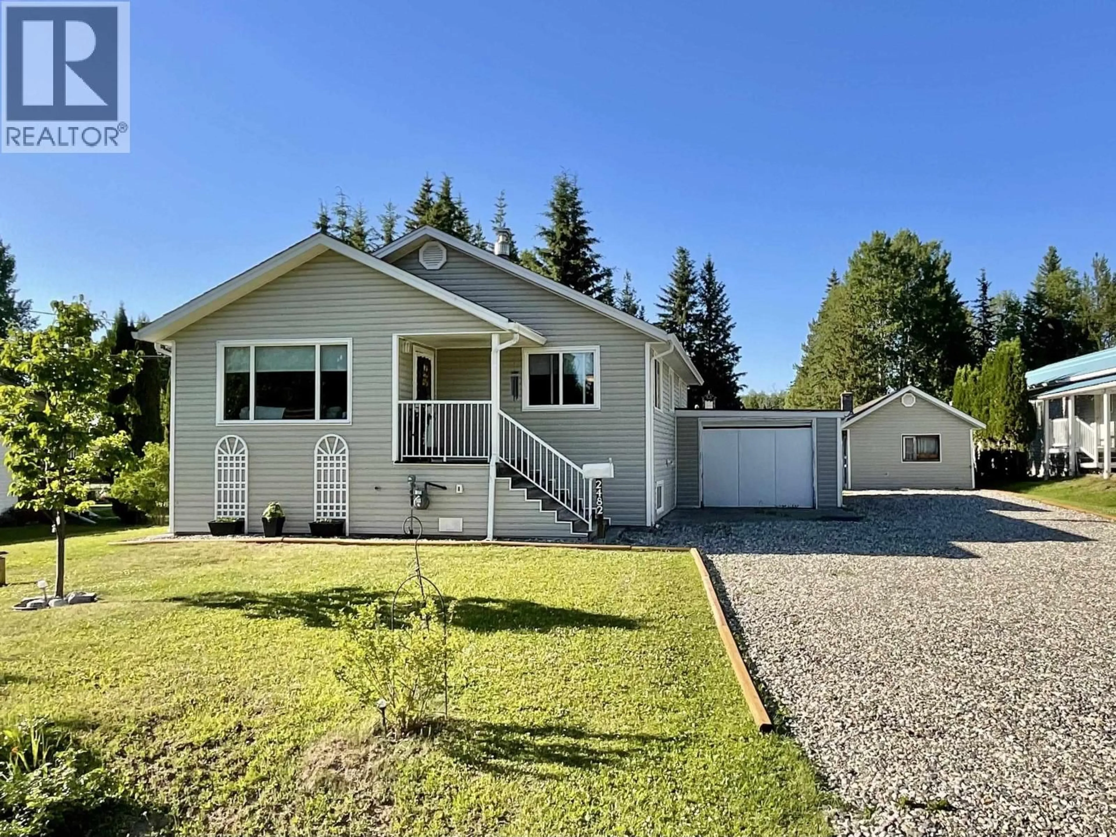Home with vinyl exterior material, street for 2482 WONG STREET, Quesnel British Columbia V2J4P5