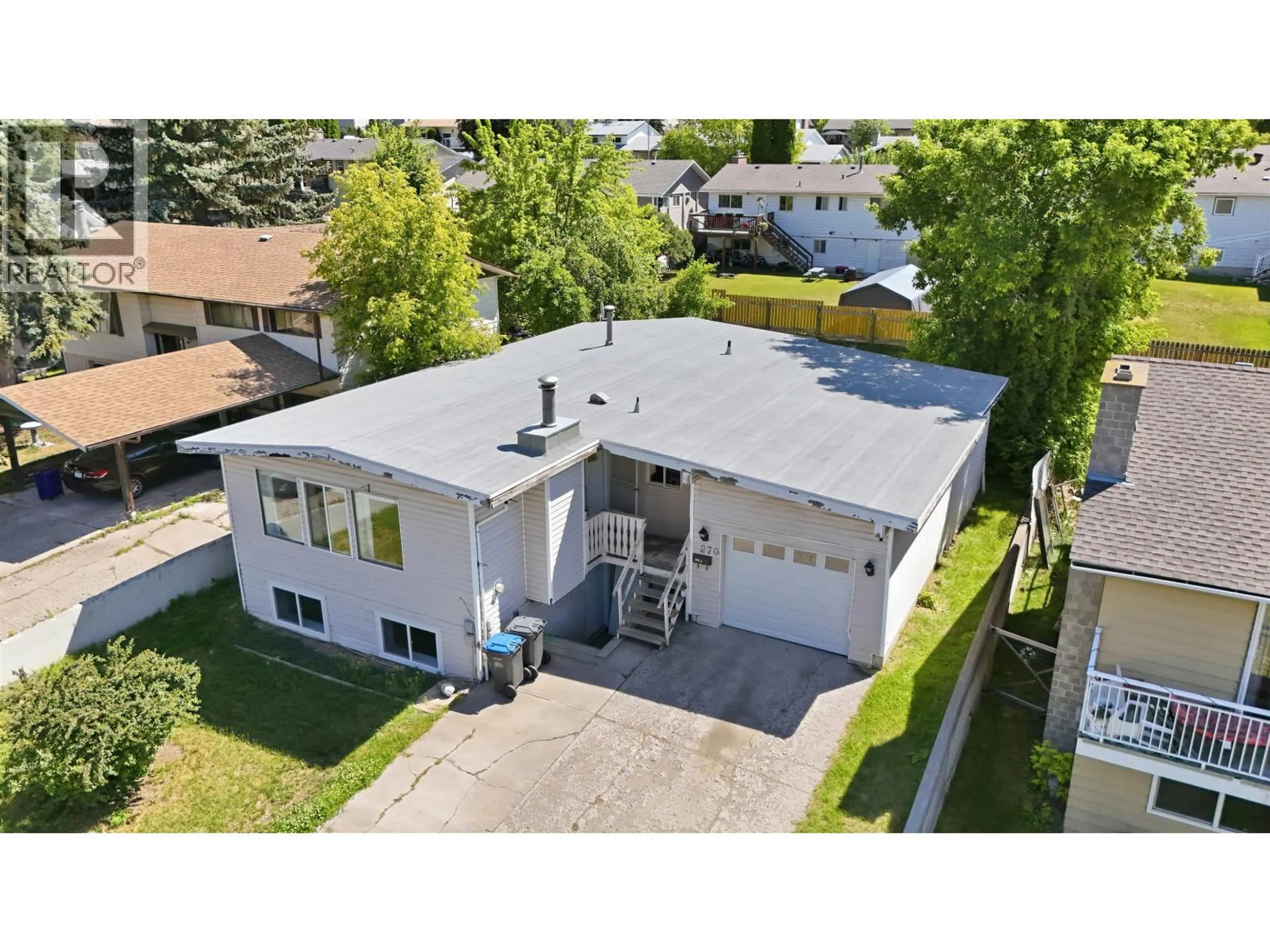 A pic from outside/outdoor area/front of a property/back of a property/a pic from drone, street for 270 LITZENBURG CRESCENT, Williams Lake British Columbia V2G4G6