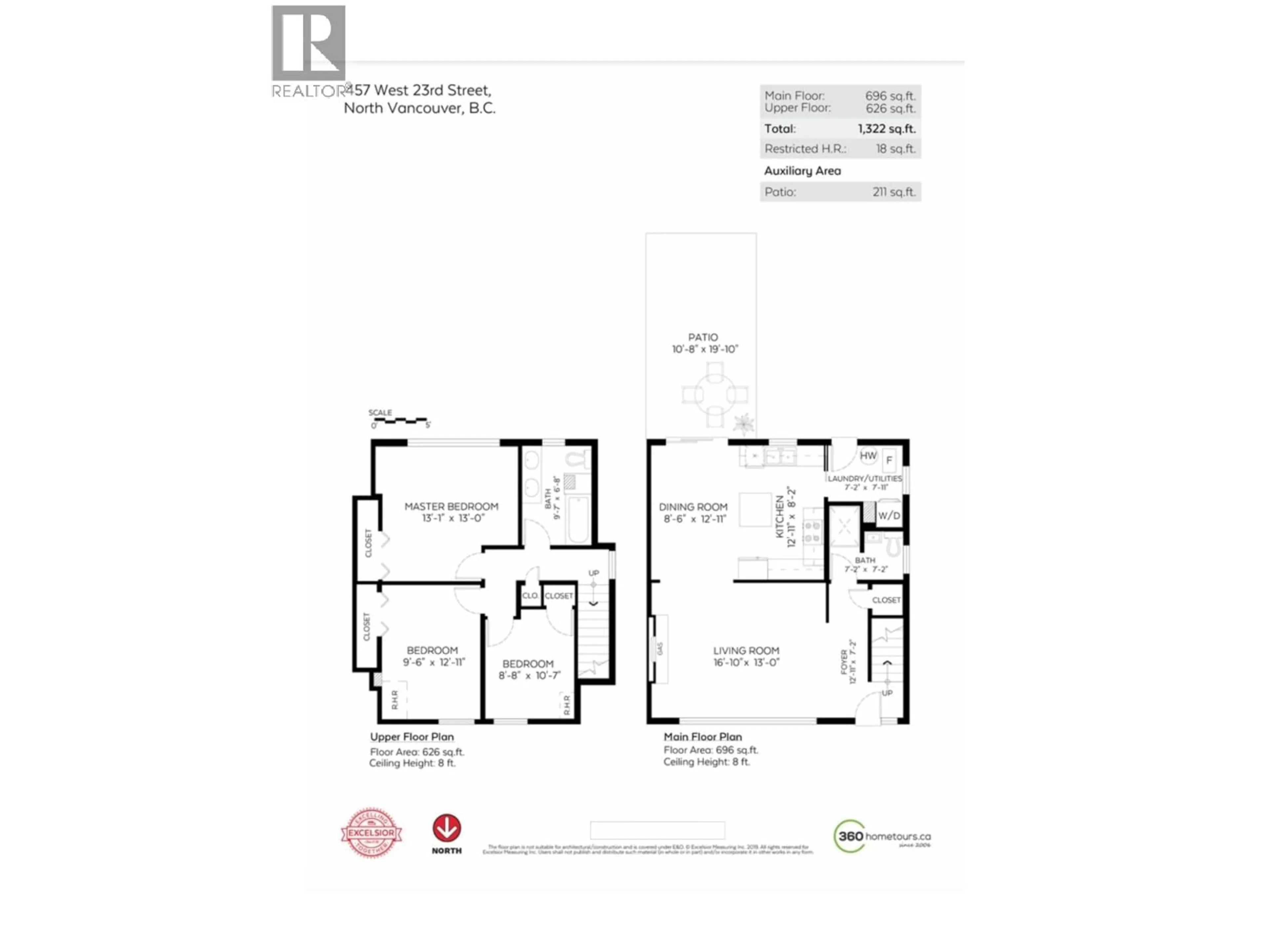 Floor plan for 457 23RD STREET, North Vancouver British Columbia V7M2B8